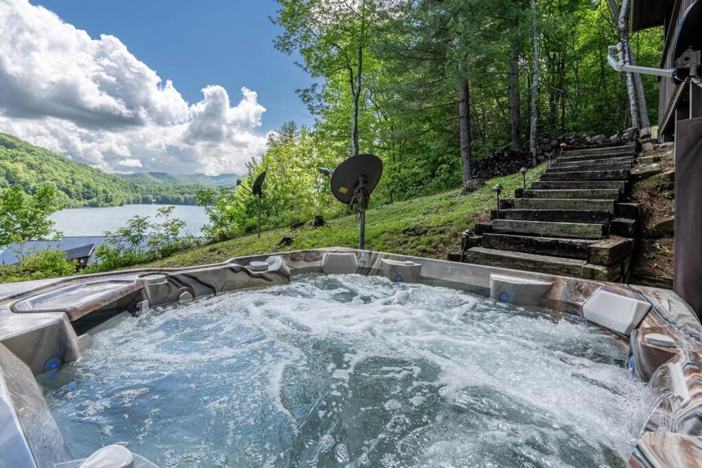 Lakefront Point Retreat on Nantahala Lake with Dock view 2