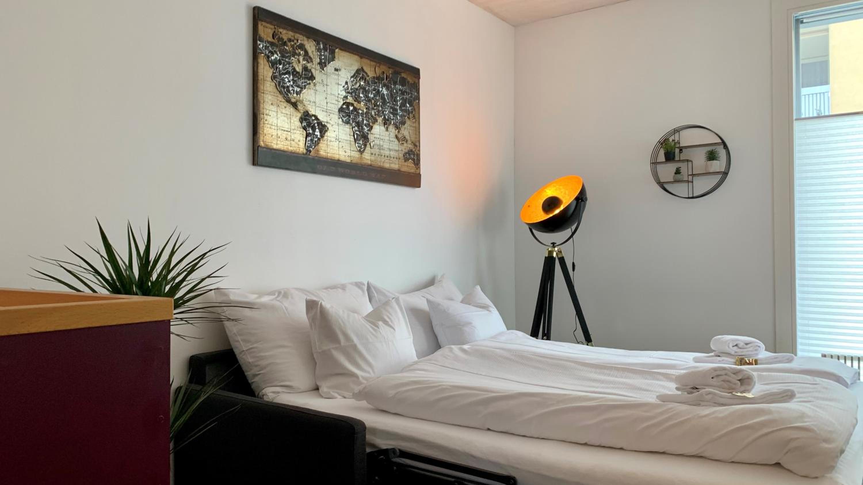 Casa Milla-Zentrales, modernes Loft in Langenthal -am Fluss mit Balkon, Parkplatz und grosser Küche