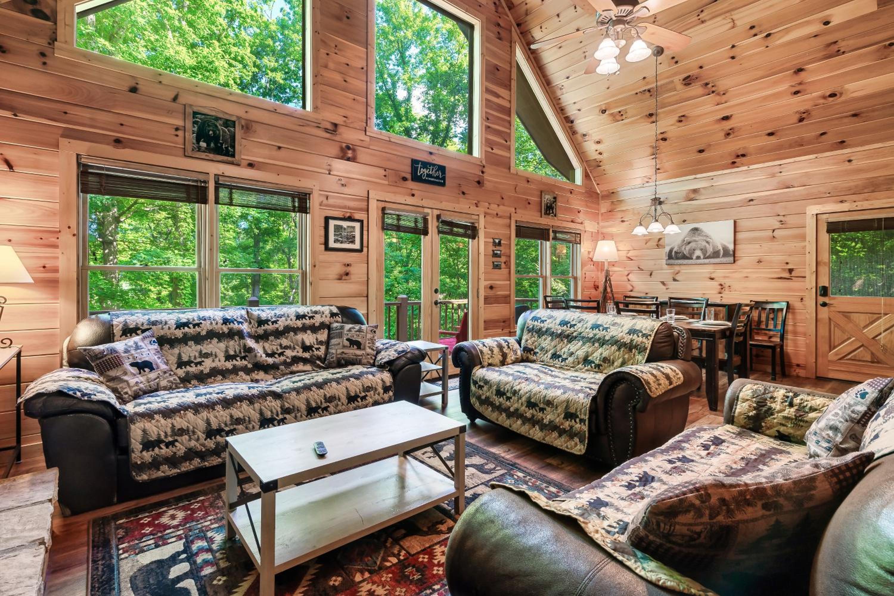 Peaceful Family Cabin with Hot Tub, Game Room, & More! view 4