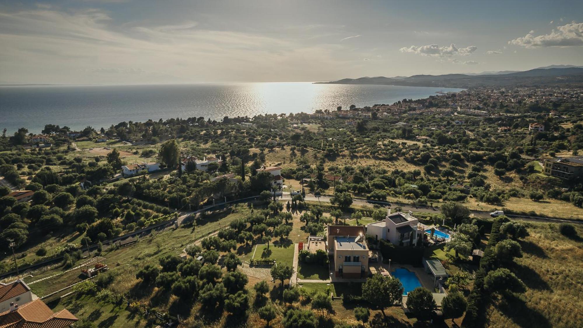 Thea II Sea View Private Pool Villa, Nikiti view 2