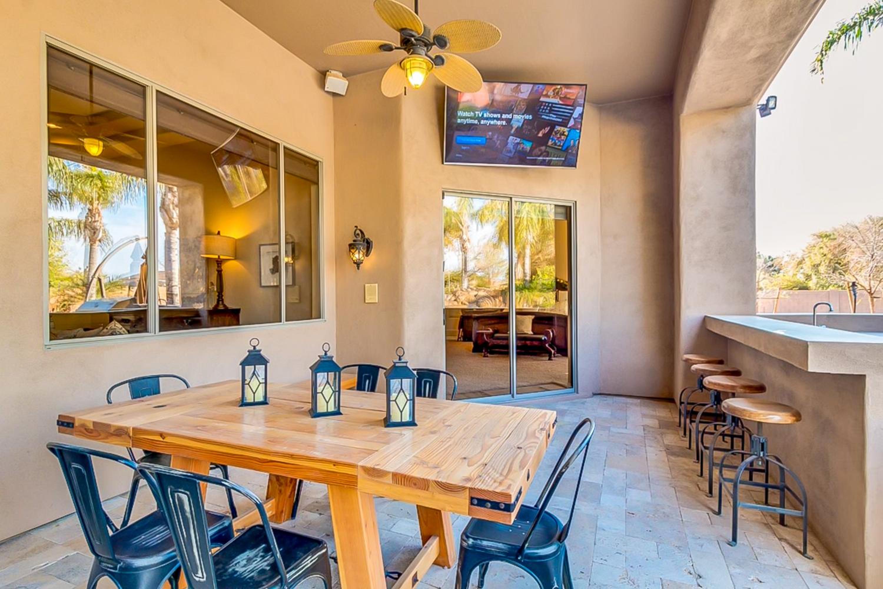 Saltwater Pool and Fire Pit Luxe Queen Creek Oasis!