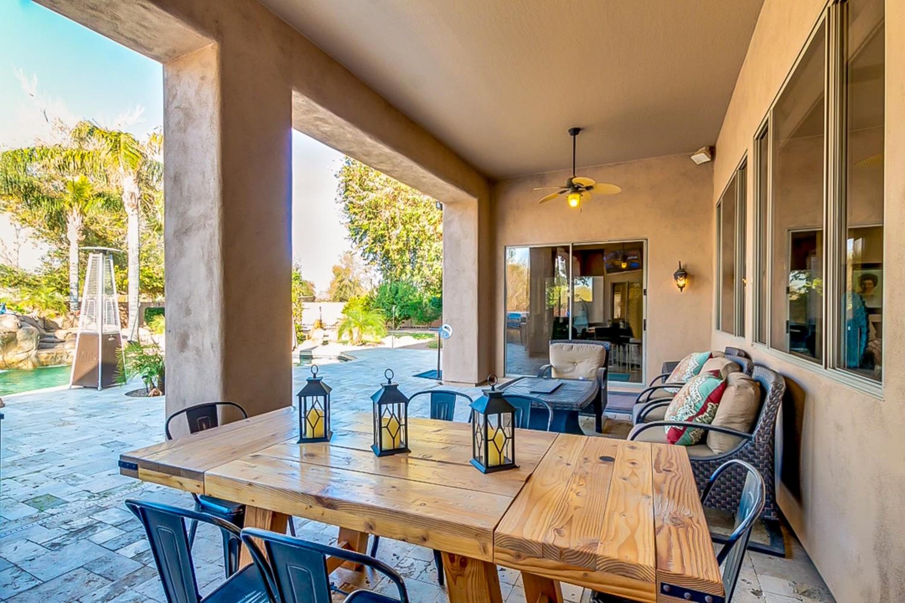 Saltwater Pool and Fire Pit Luxe Queen Creek Oasis!