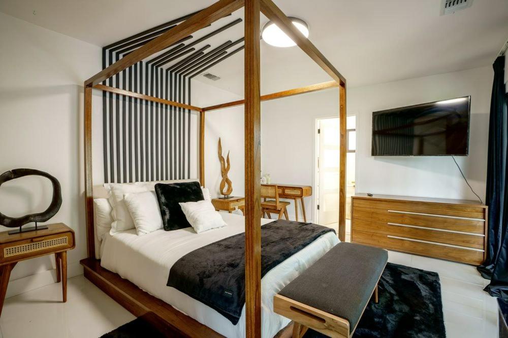 Zen Mykonos style waterfront home view 3