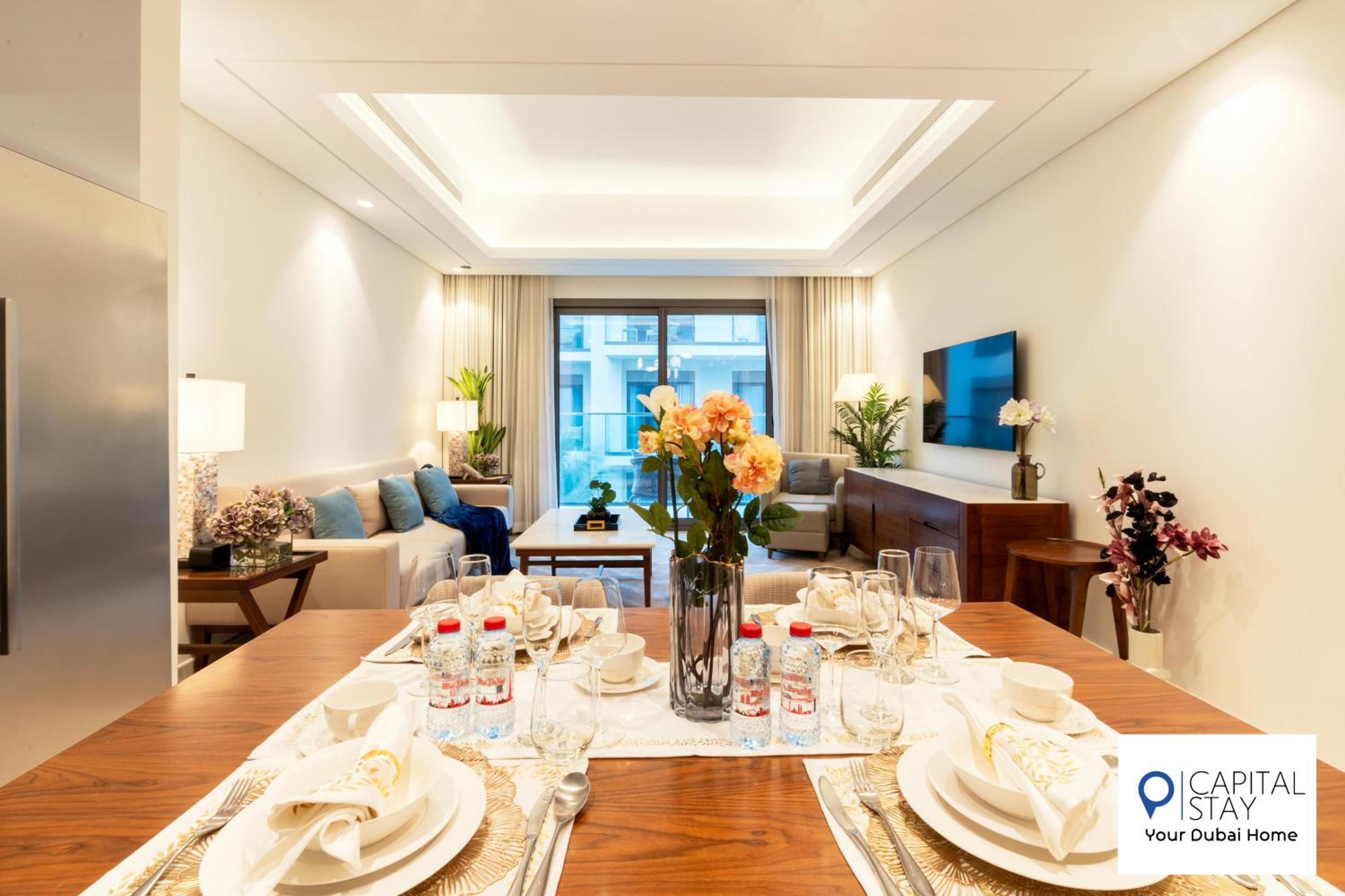 Capital Stay- Private Two Bed Apartment - The Address Beach Resort Residences Fujairah