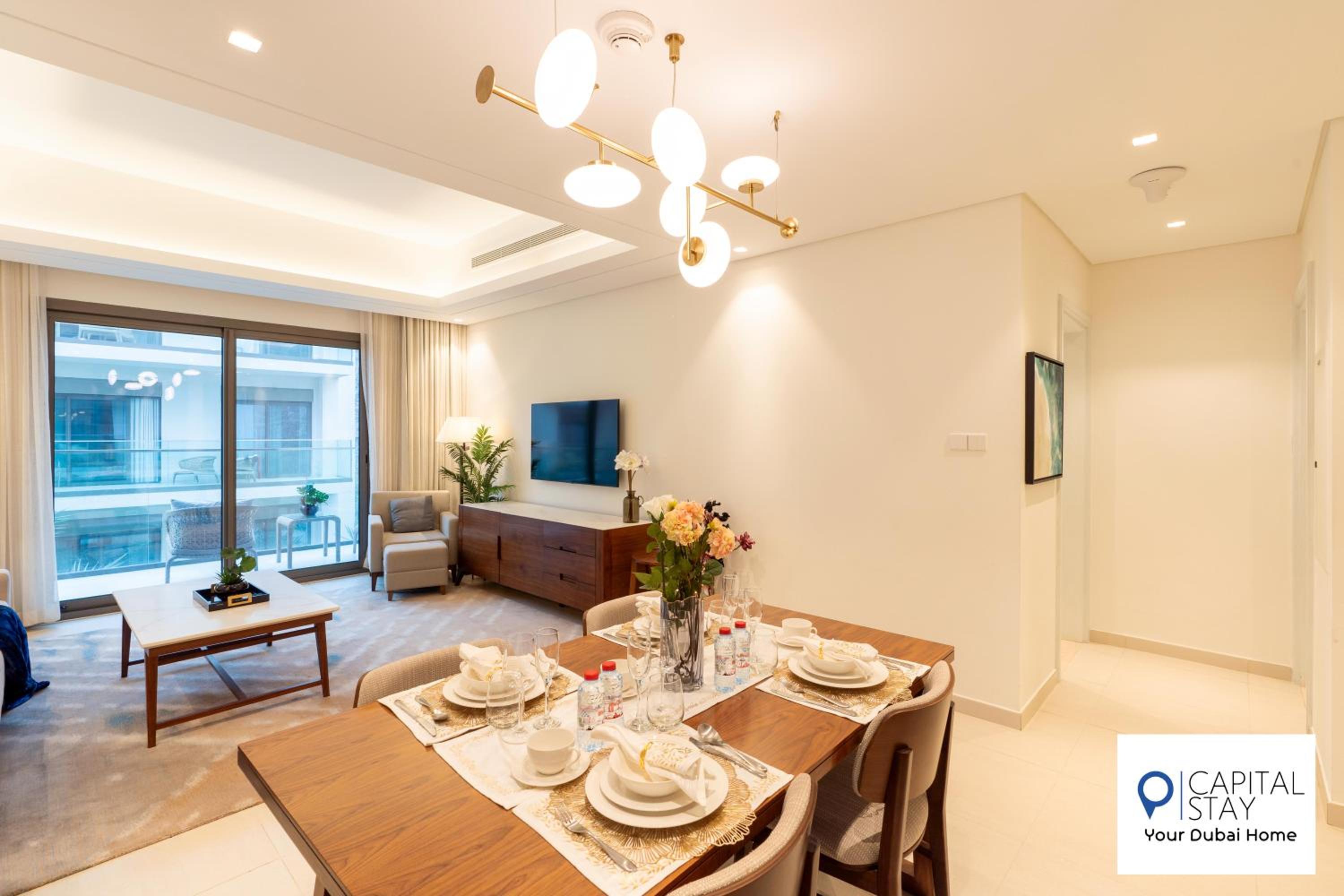Capital Stay- Private Two Bed Apartment - The Address Beach Resort Residences Fujairah