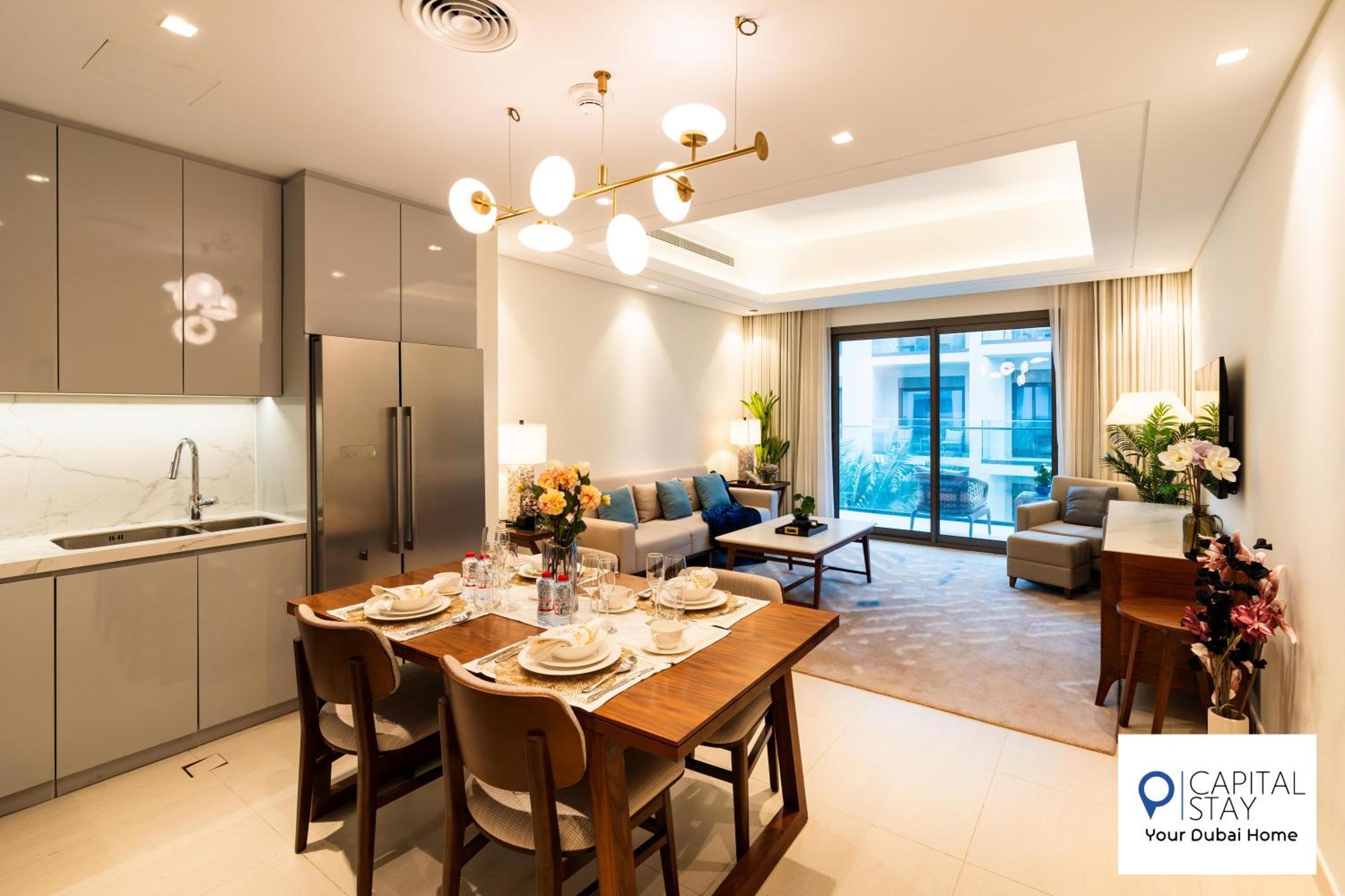 Capital Stay- Private Two Bed Apartment - The Address Beach Resort Residences Fujairah