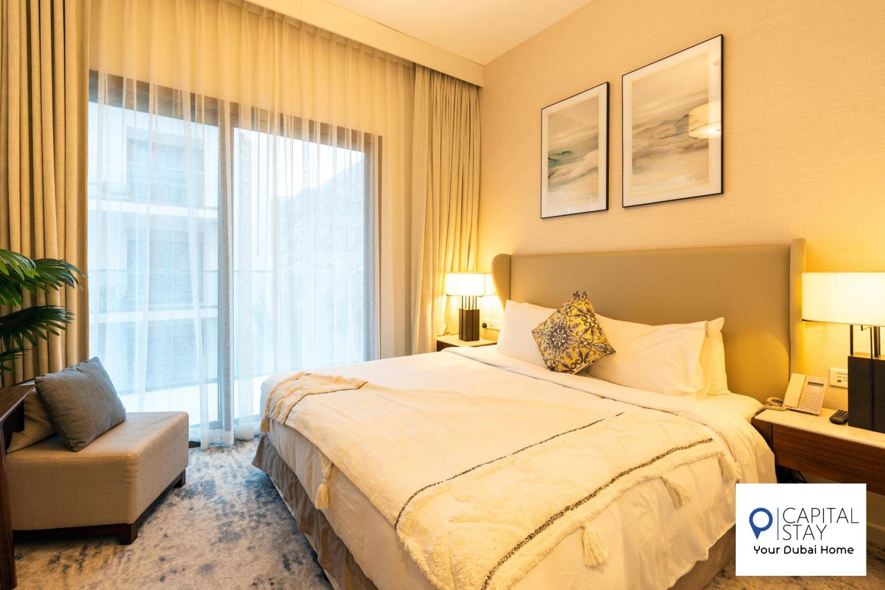 Capital Stay- Private Two Bed Apartment - The Address Beach Resort Residences Fujairah