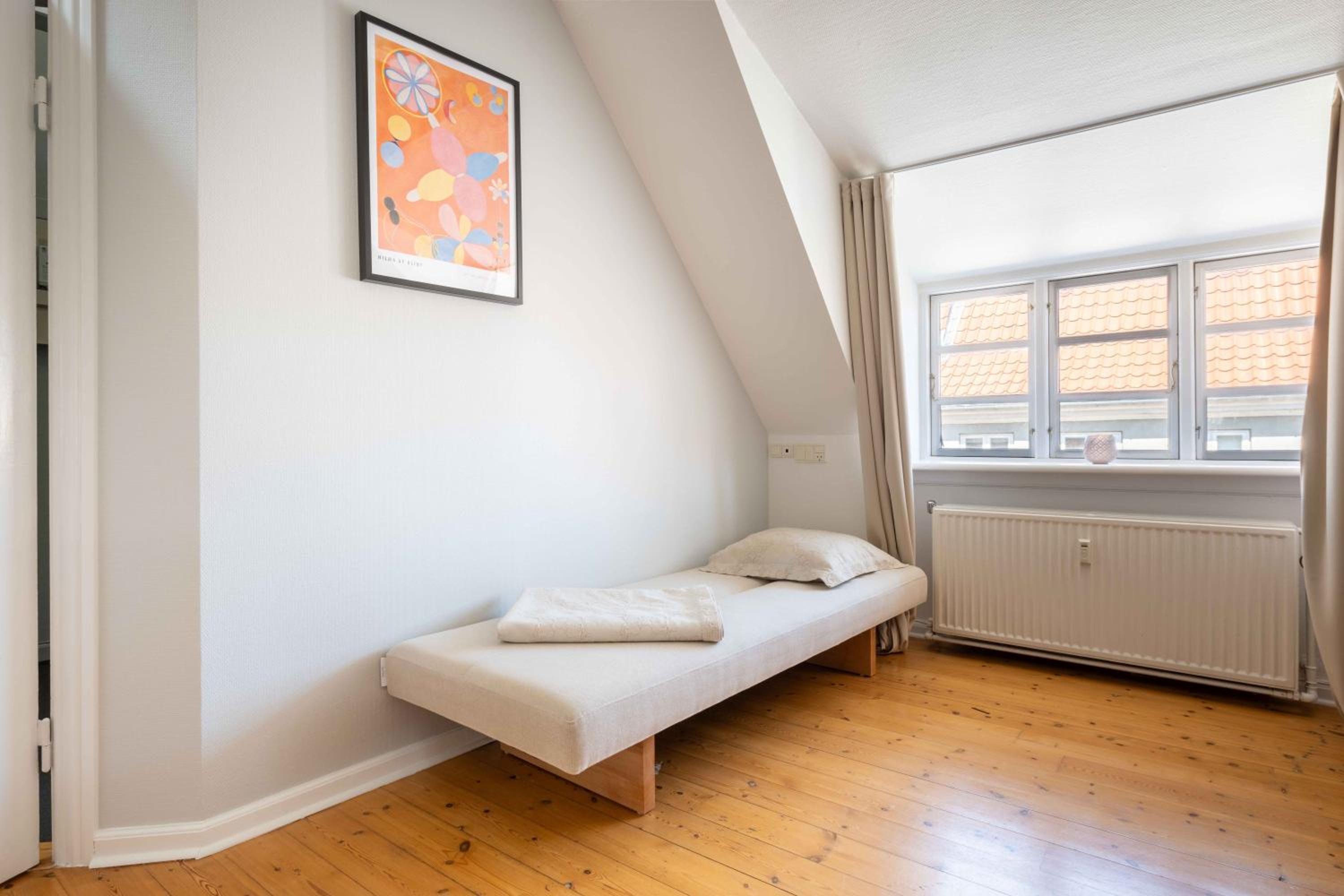 Unique Apartment w Exposed Beams Next to Tivoli