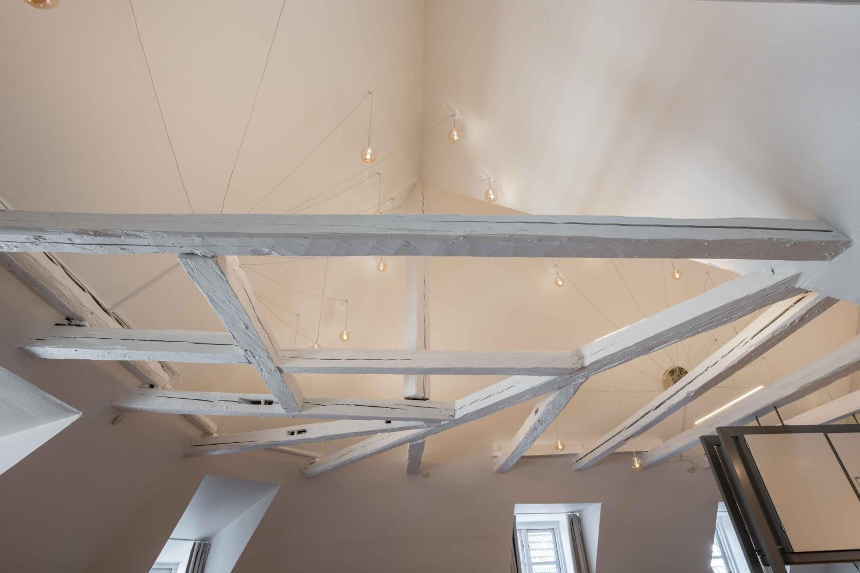Unique Apartment w Exposed Beams Next to Tivoli