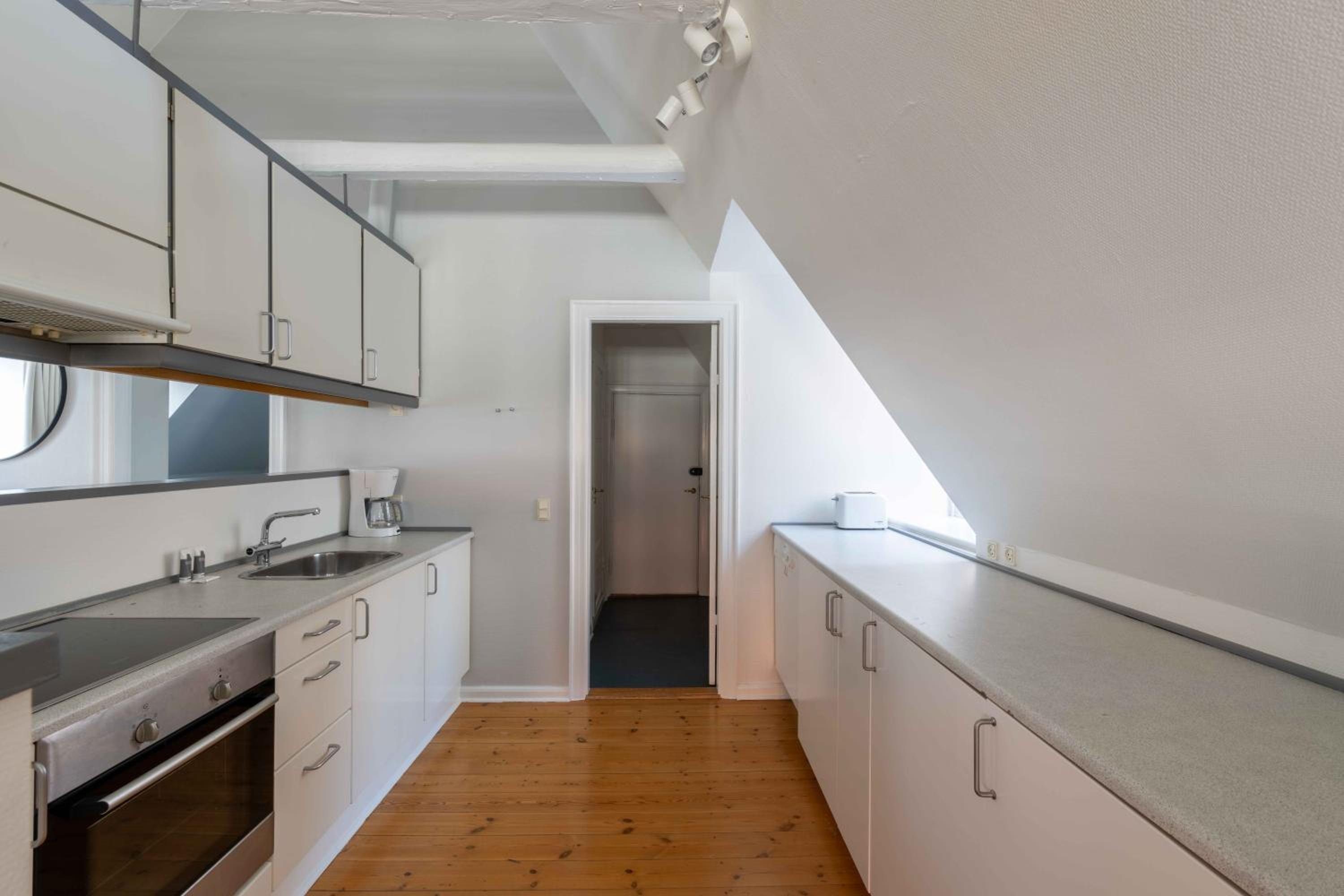 Unique Apartment w Exposed Beams Next to Tivoli