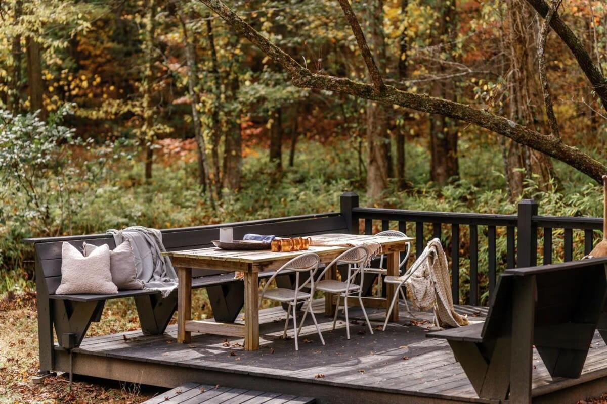 Holden Haus - creek front cabin view 4