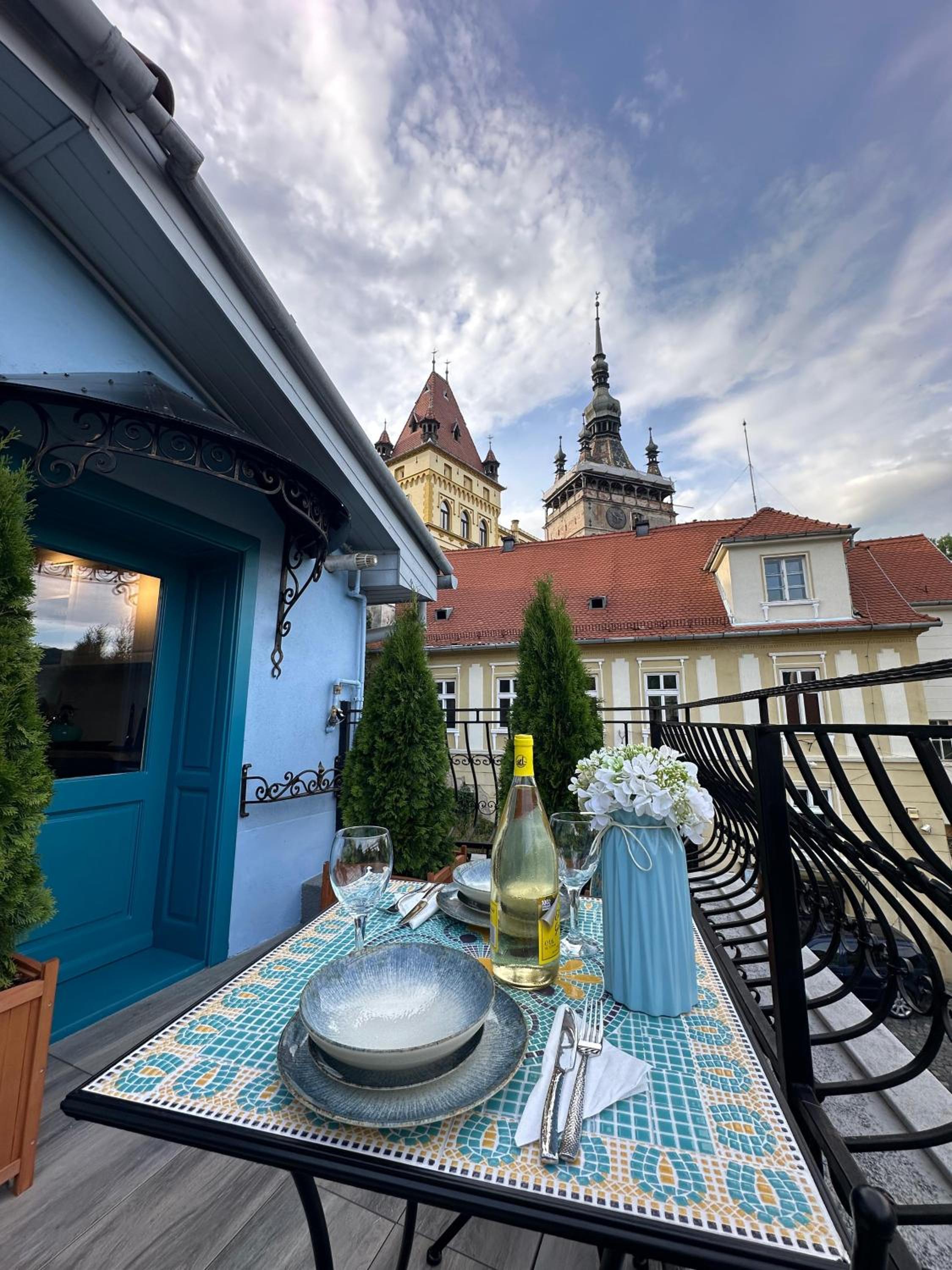 Blue House Citadel Sighisoara view 2