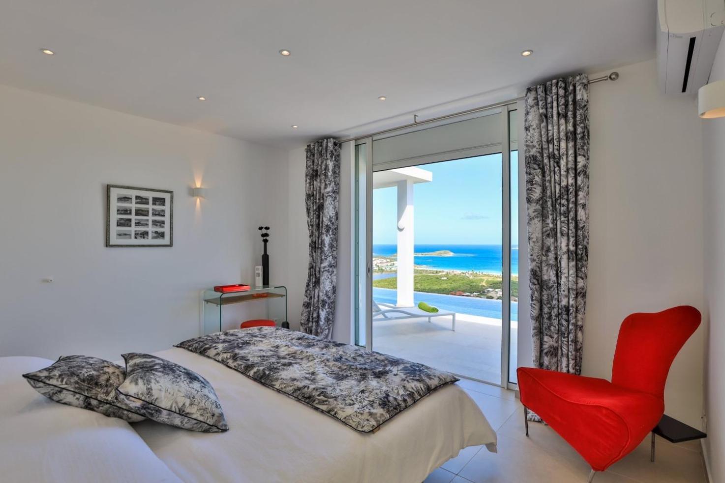 Villa in St Martin unbelievable views over Orient Bay and St Barths view 3
