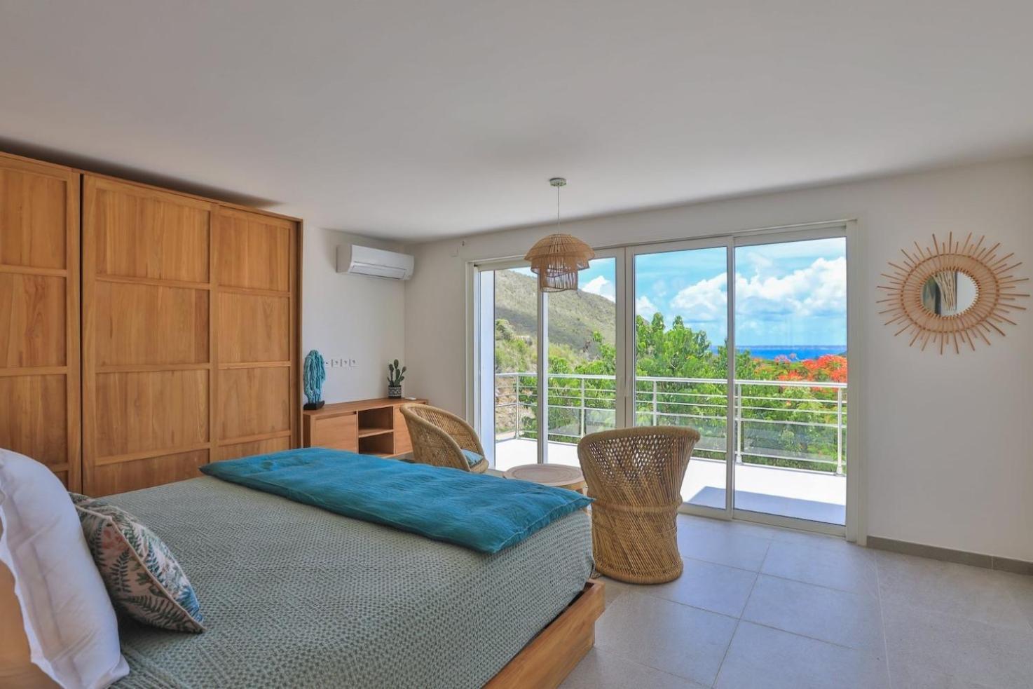 This Villa in Saint Martin, offers a beautiful view of the Bay of Anse Marcel view 3