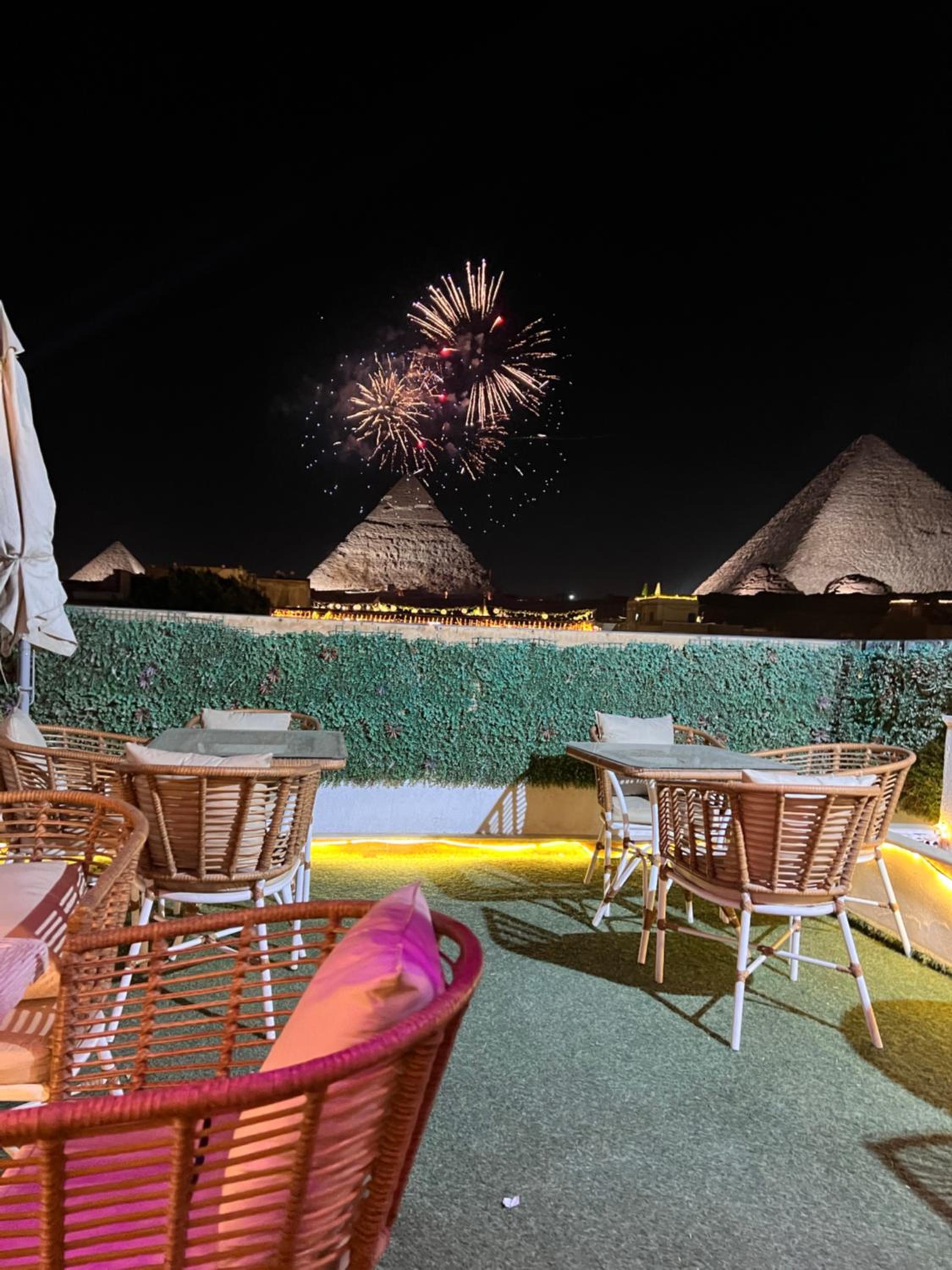 Pyramids top view