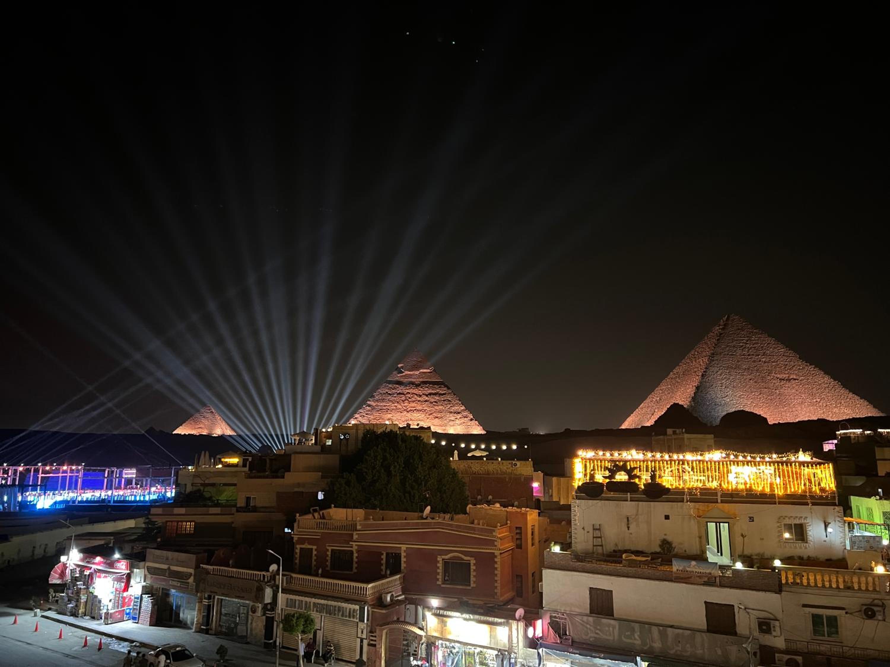 Pyramids top view