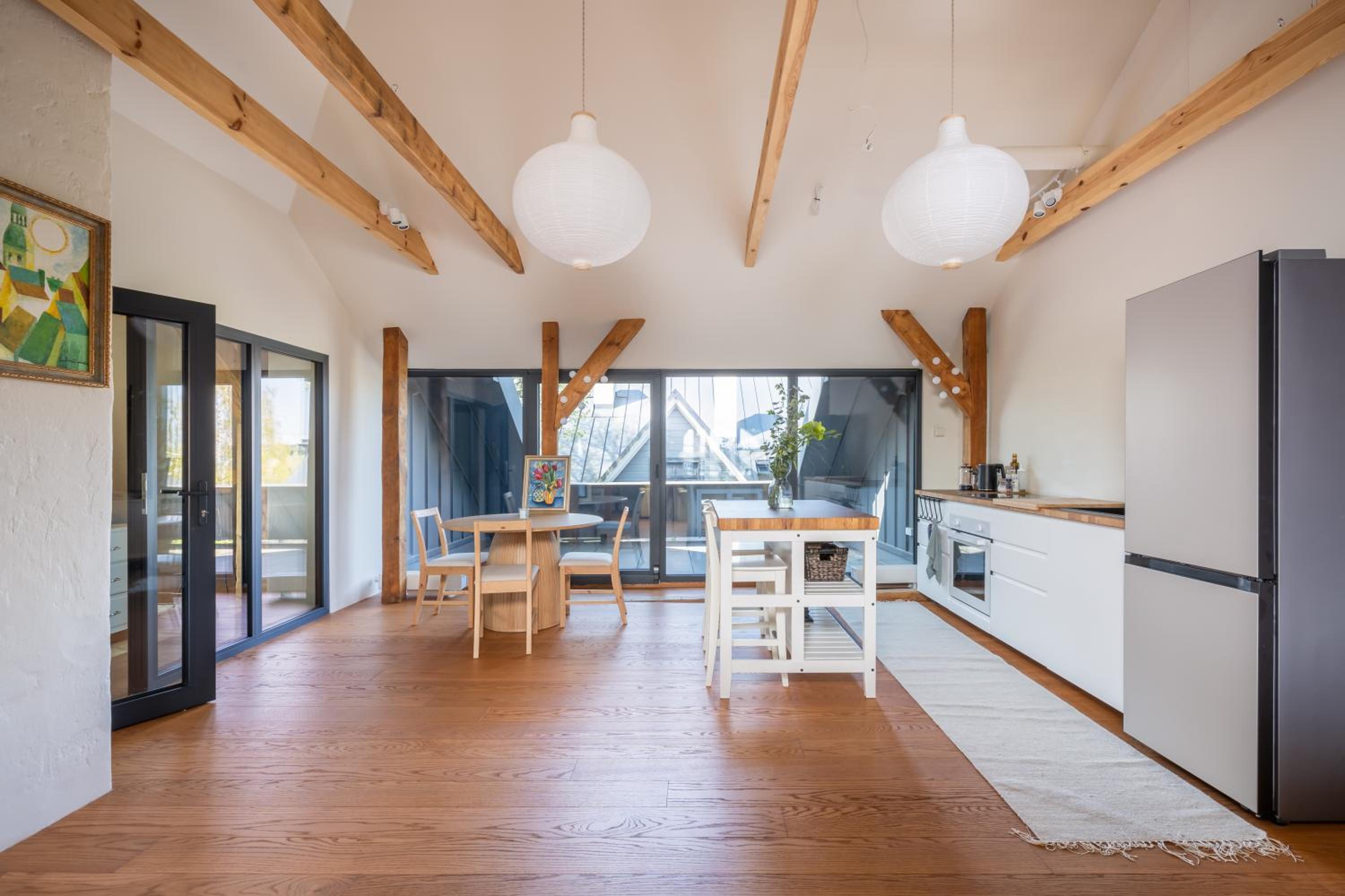 Riverside flat with a beautiful view over Rīga en Rīga — kitchen
