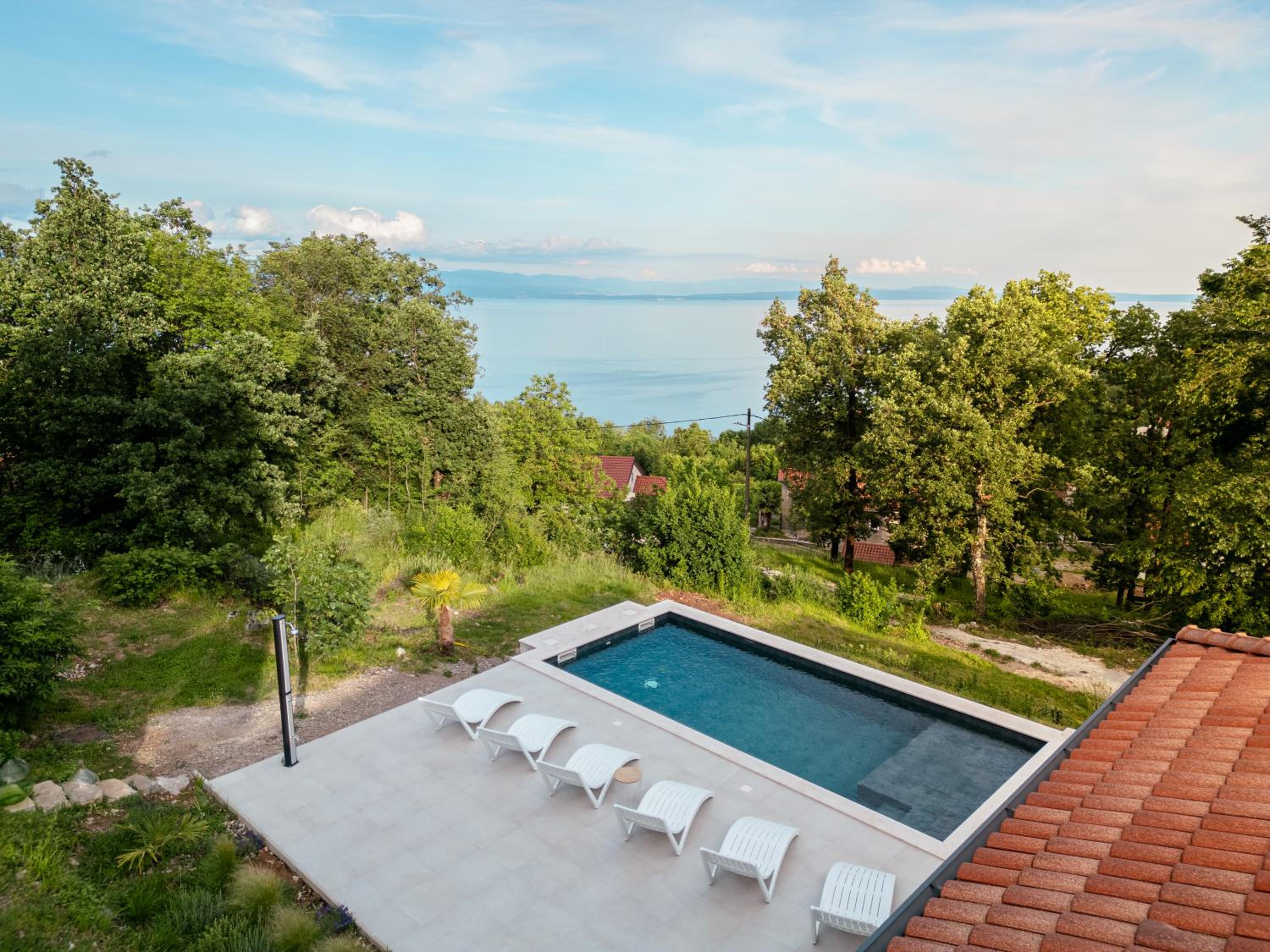 Villa Mare&Monti in Opatija, Heated pool with sea view view 3