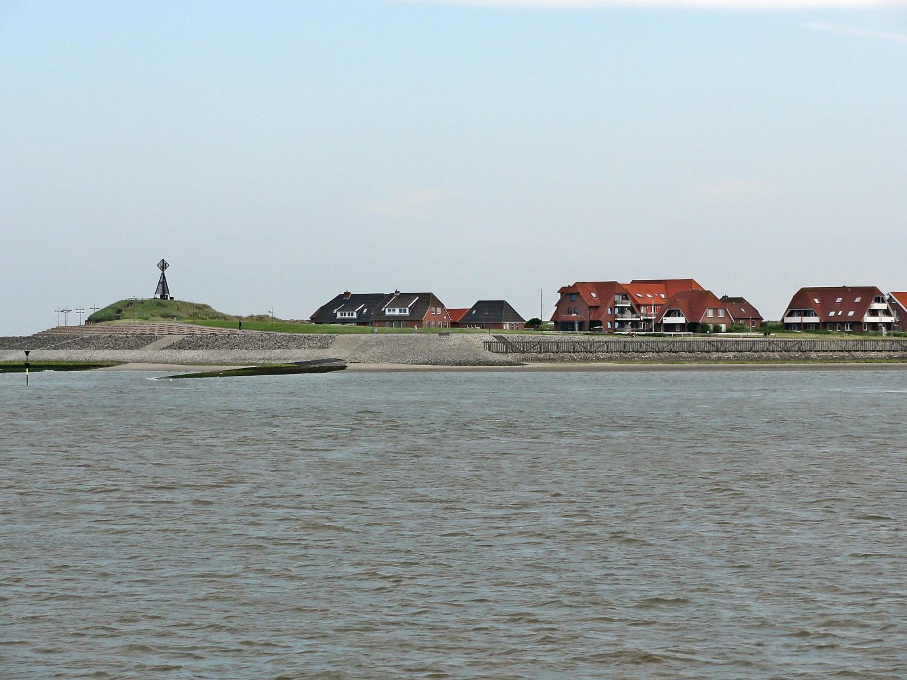 Studio mit Meerblick auf die Robbenbänke von Norderney, geschützter Südwestbalkon