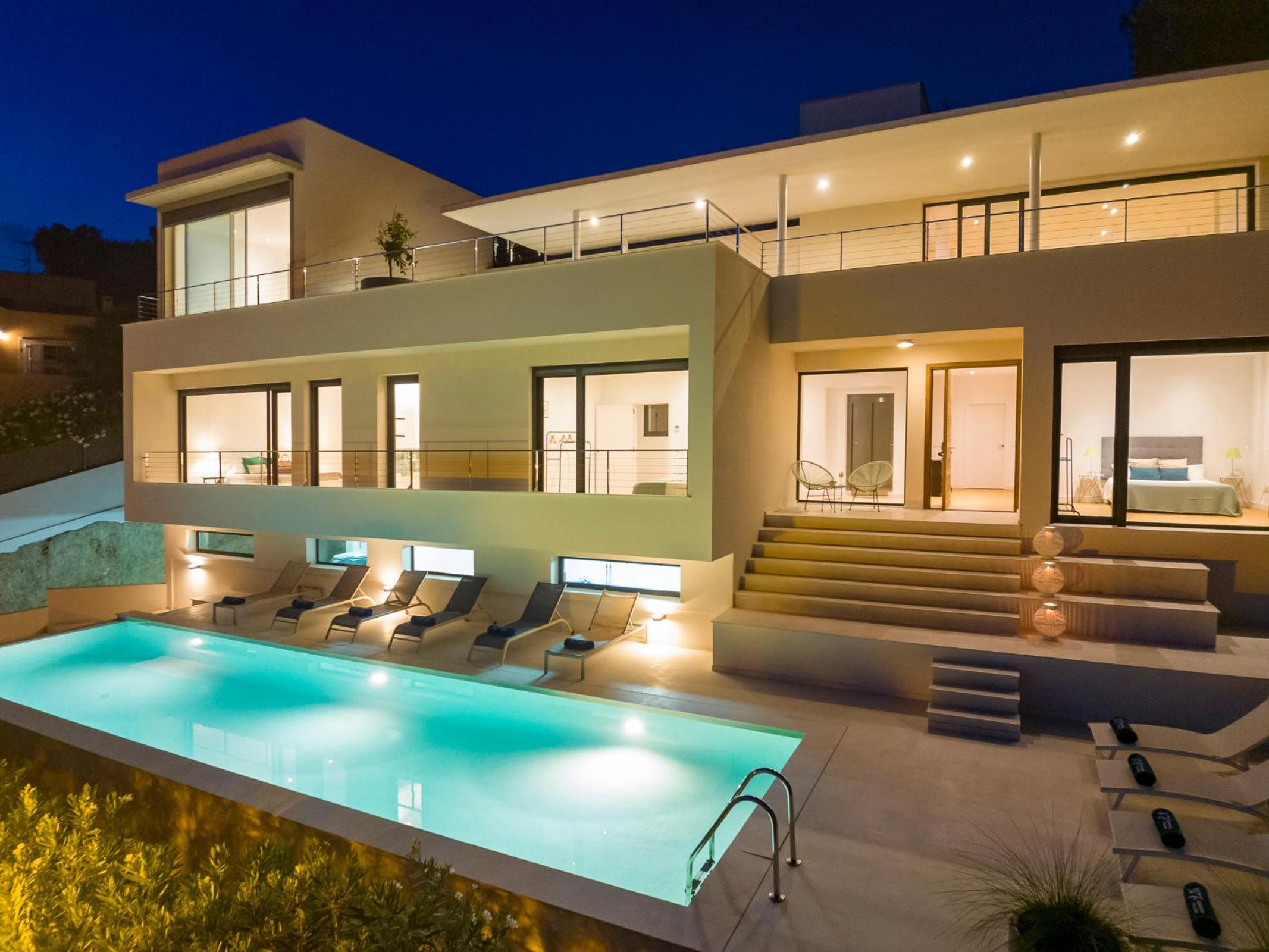 Ibiza Town Modern Villa Sleeps 10 view 2