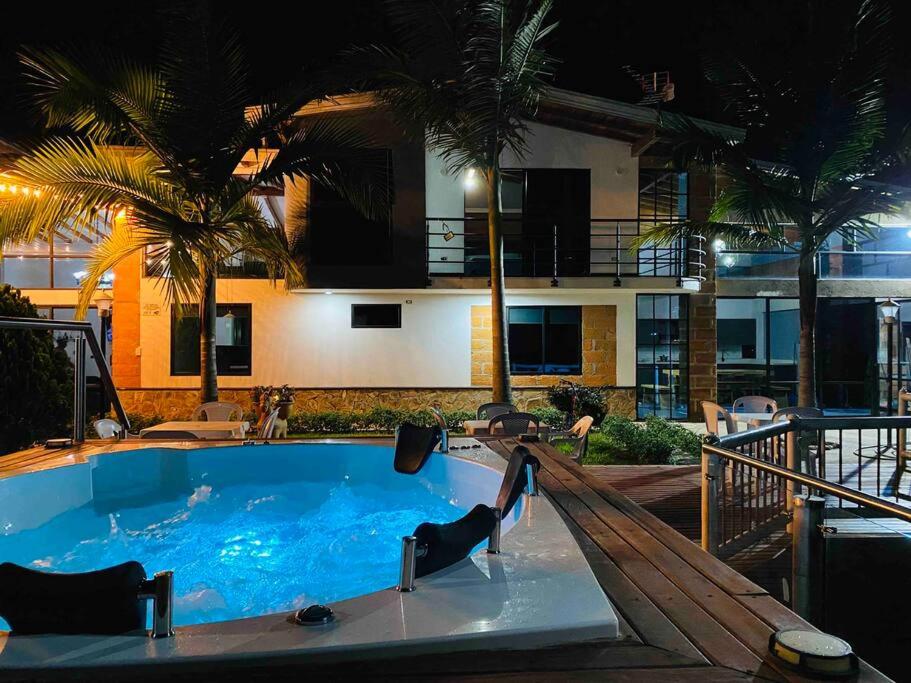 Lux Guatape Lakeside Retreat Cabin Jacuzzi
