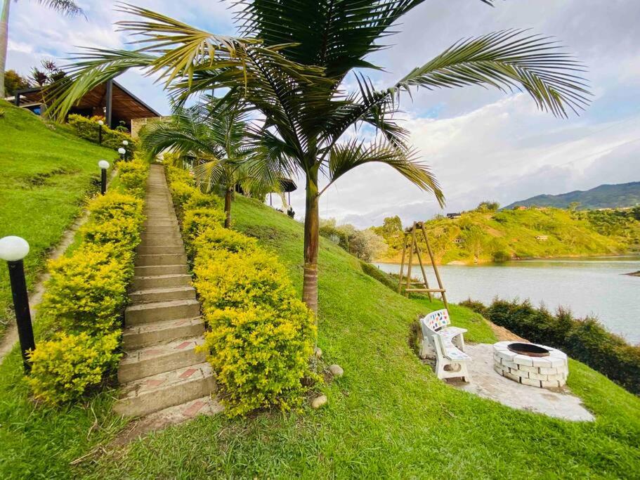 Lux Guatape Lakeside Retreat Cabin Jacuzzi