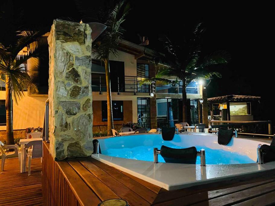 Lux Guatape Lakeside Retreat Cabin Jacuzzi