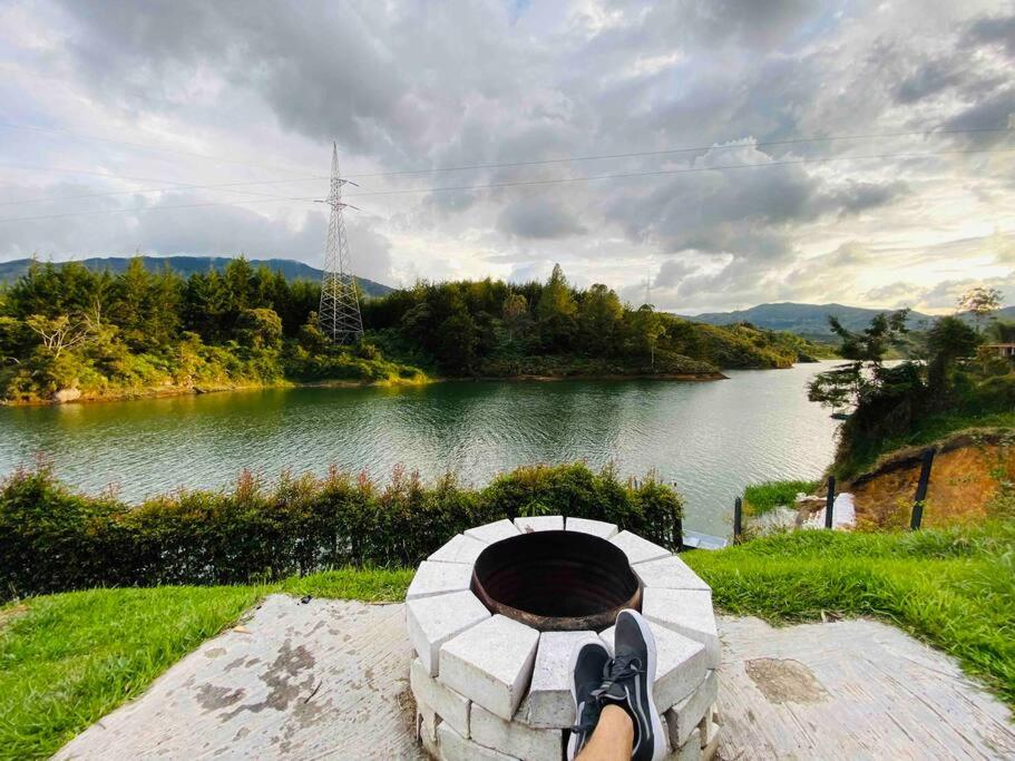 Lux Guatape Lakeside Retreat Cabin Jacuzzi