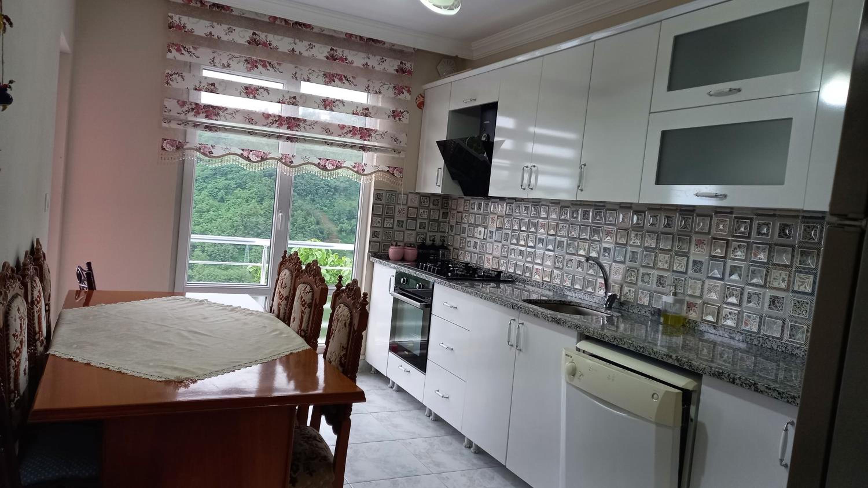 Pink village home