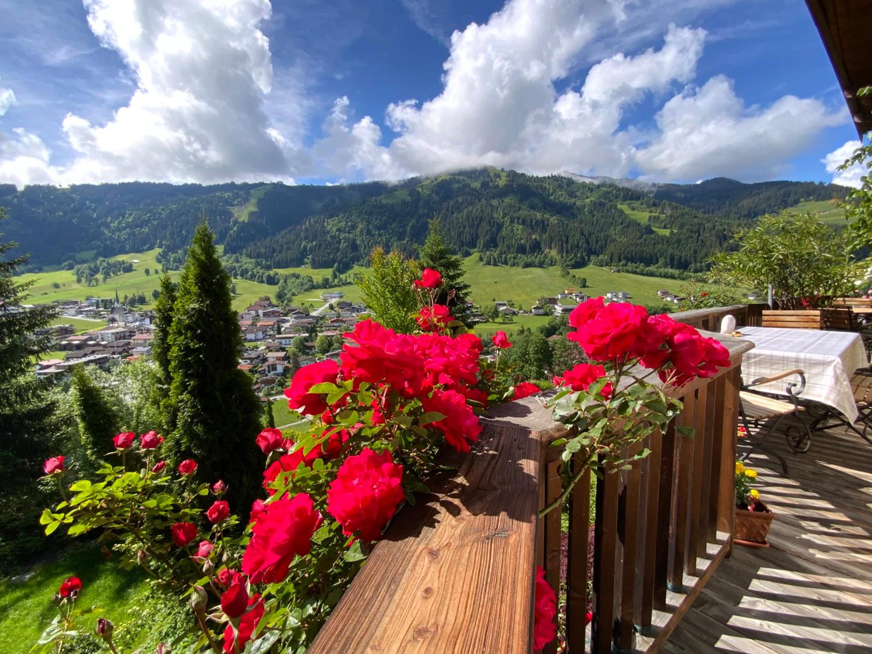 *Panorama Chalet Sonnberg* Gartensauna Balkon Dachterrasse