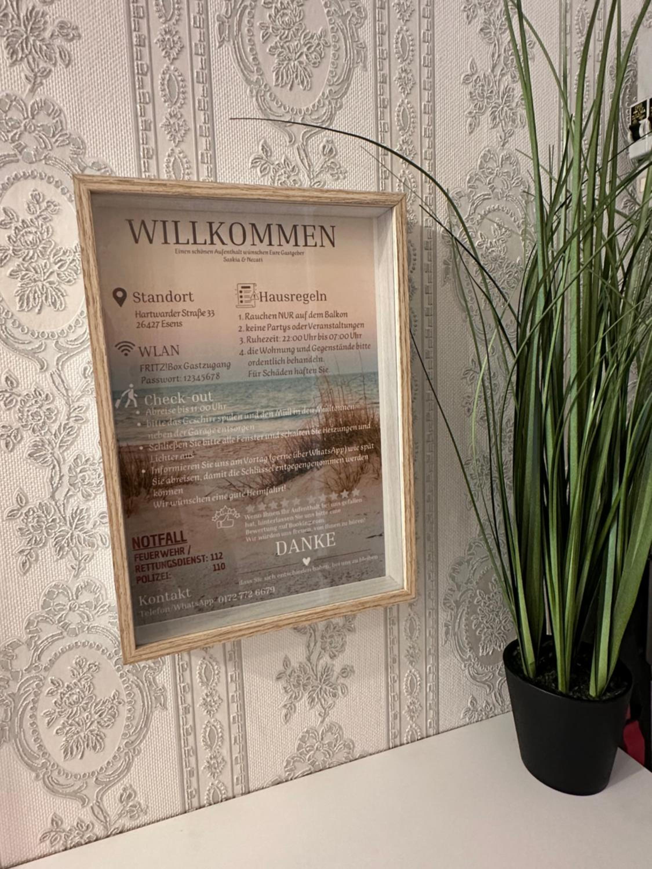 Rosenhaus Esens - Wohnung Backbord