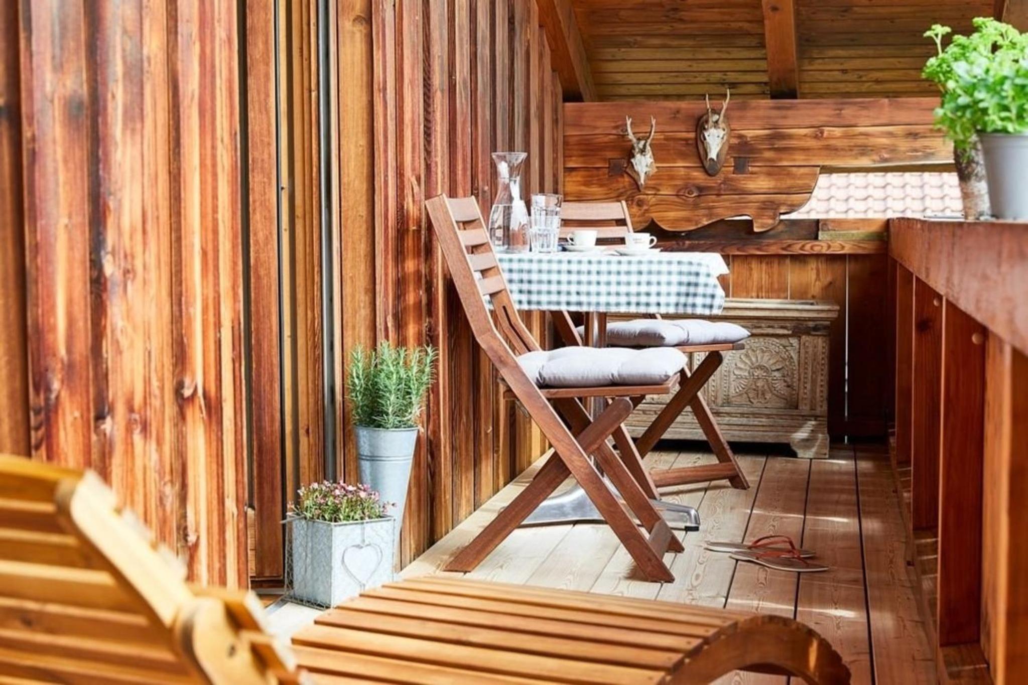 Stilvolles, gepflegtes 5Ferienloft am Chiemsee, Balkon