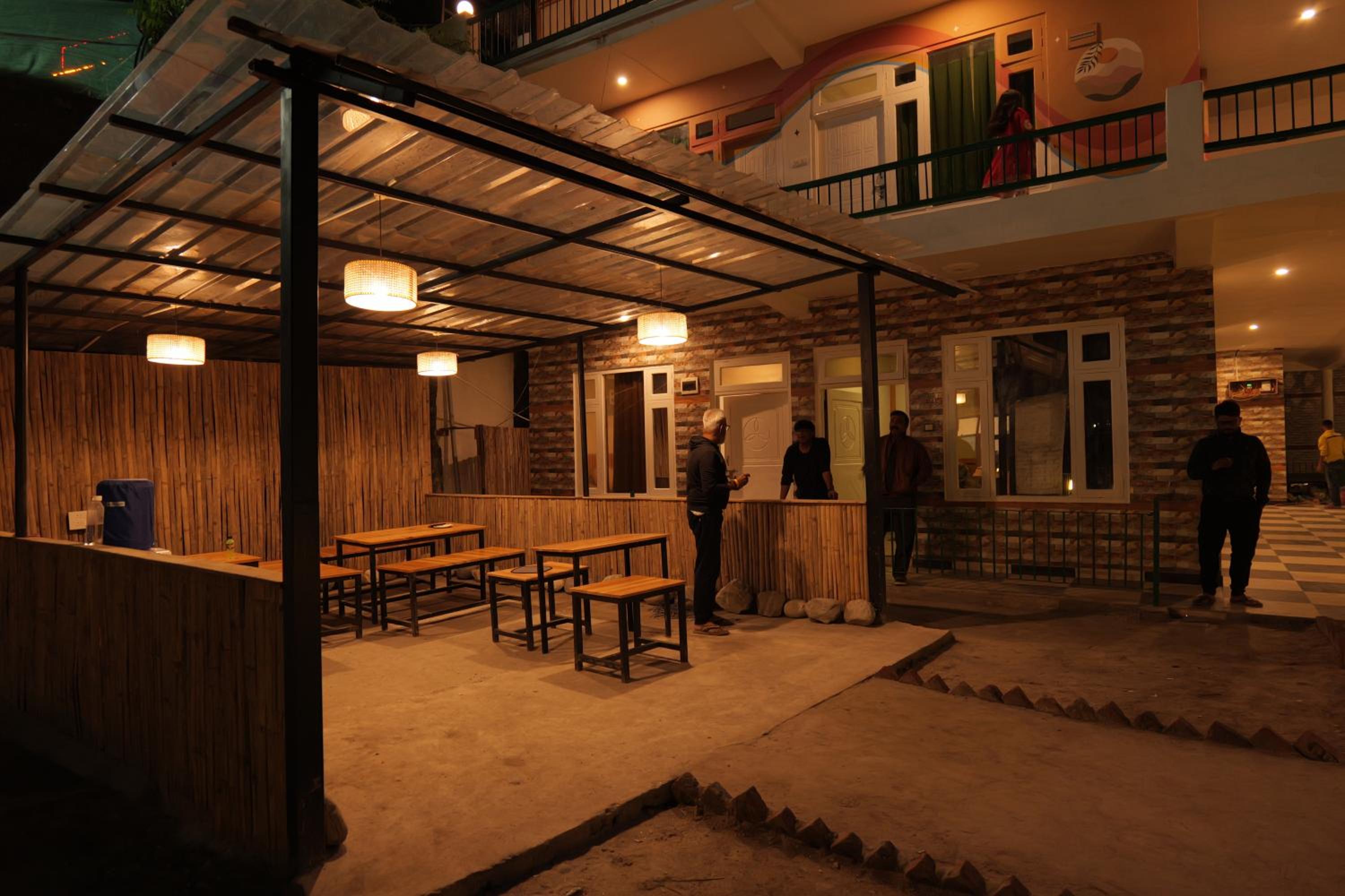 The Trippy Tribe Riverside Hostel Kasol view 2