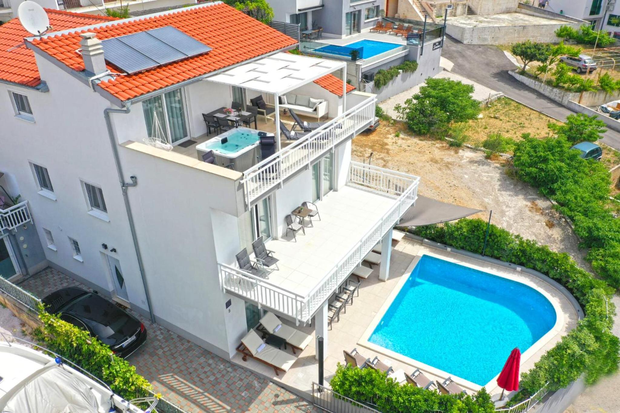 Villa ELLA ESTELLE with a heated pool, hot tub, sauna view 3