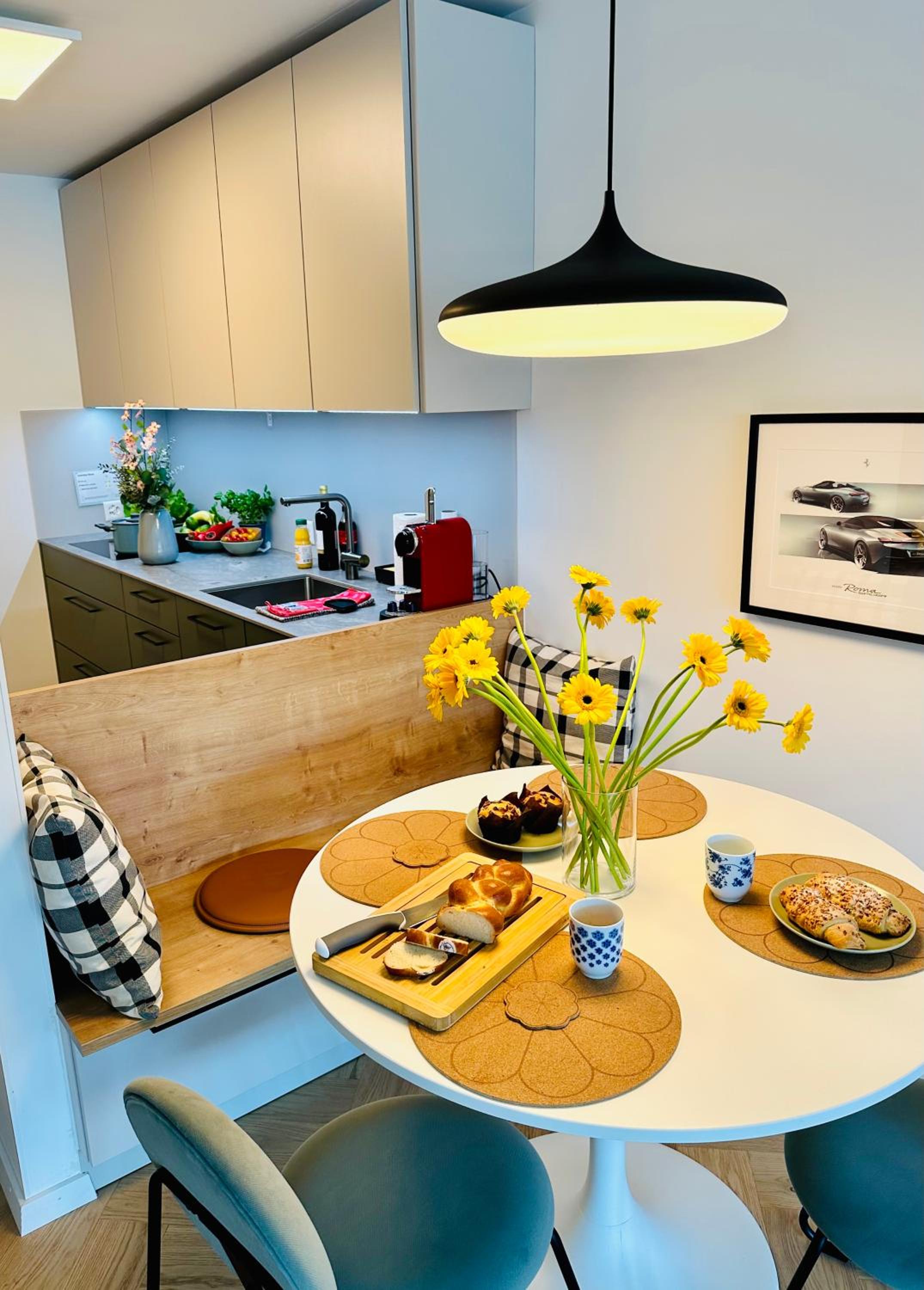 Modern City Studio with Air Condition & Balcony