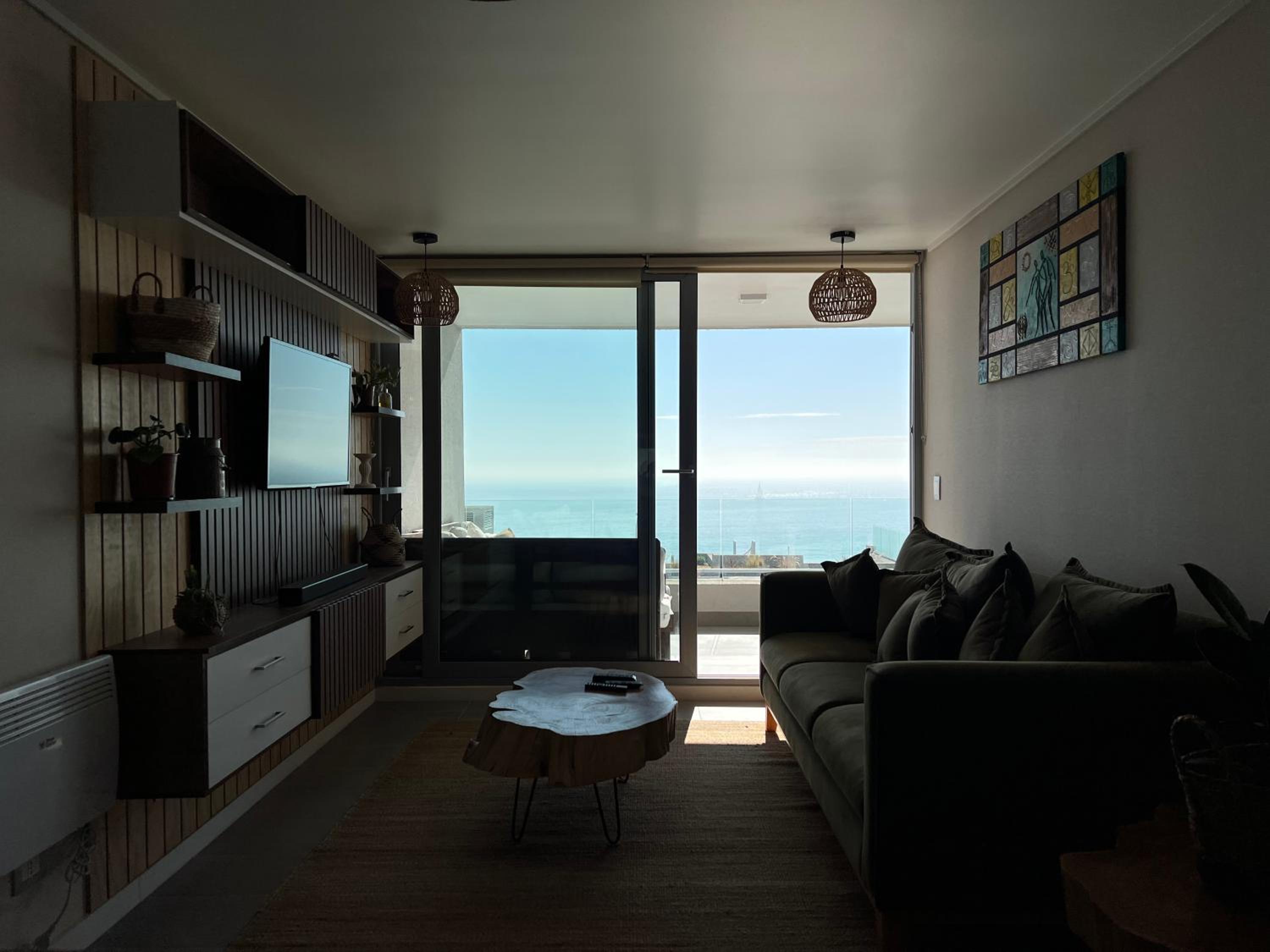 Departamento Concon con Terraza y vista al mar