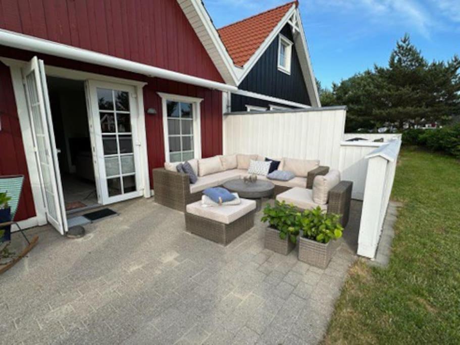 Hyggeligt sommerhus tæt på vandet i Bro Strand