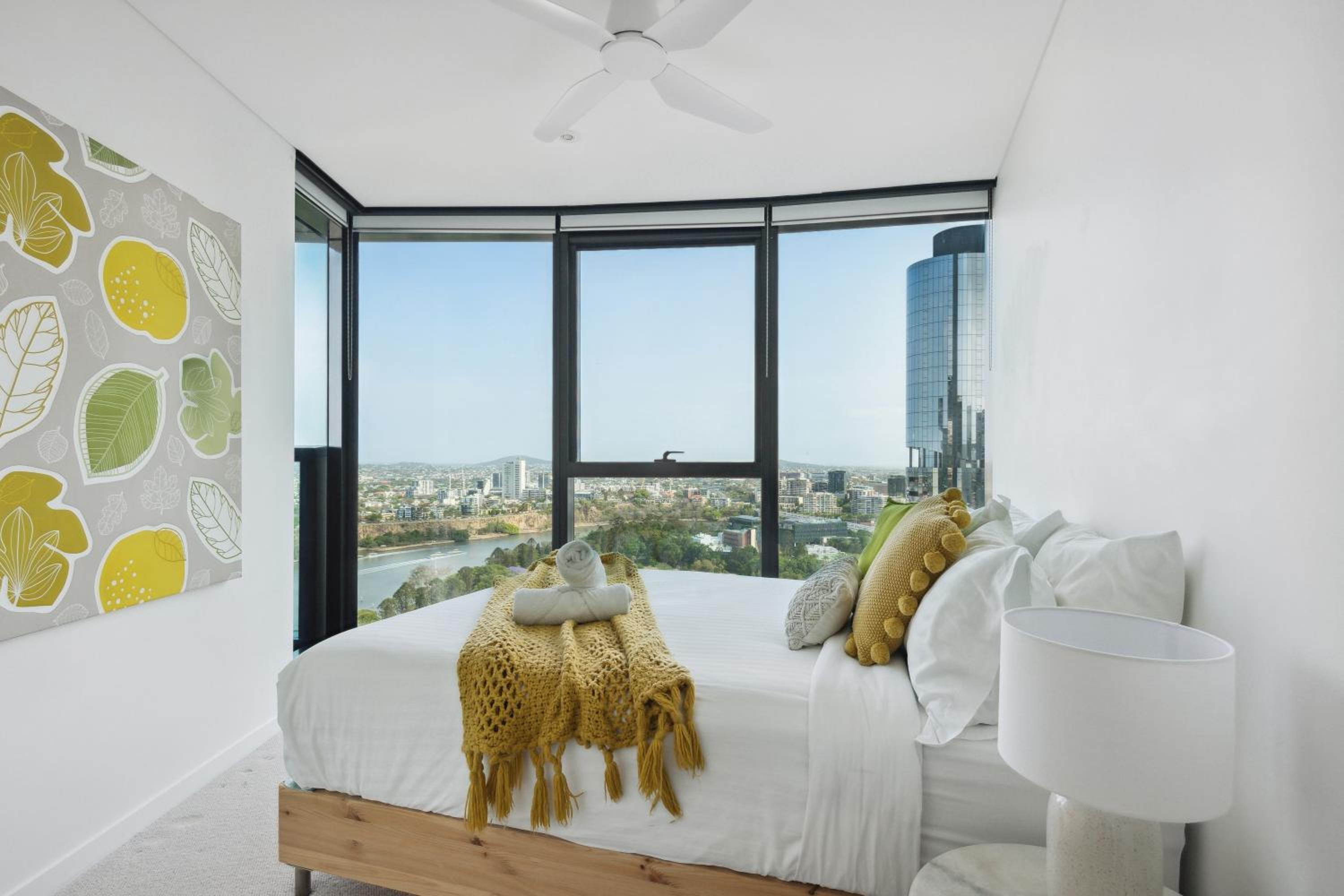 Balcony with Gardens&River views by Stylish Stays