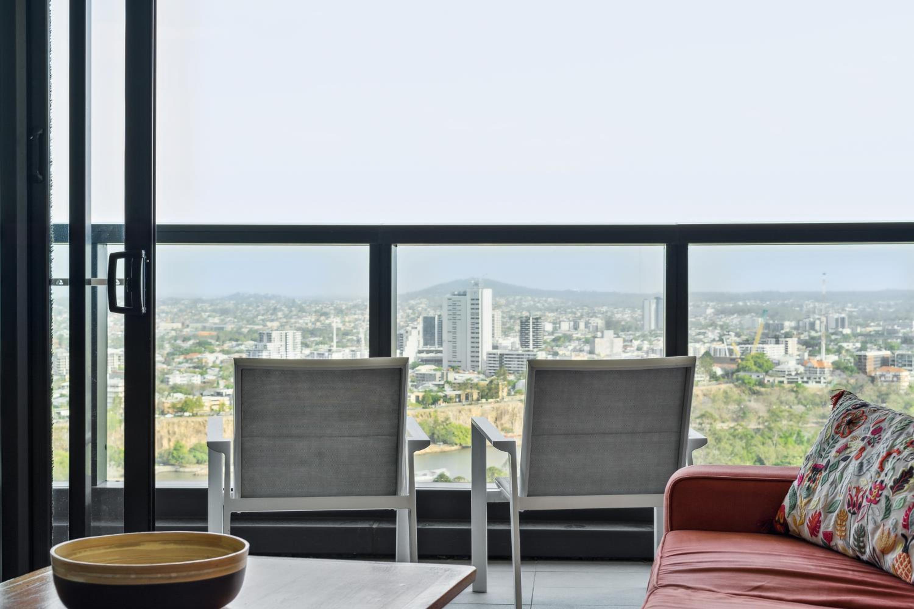 Balcony with Gardens&River views by Stylish Stays