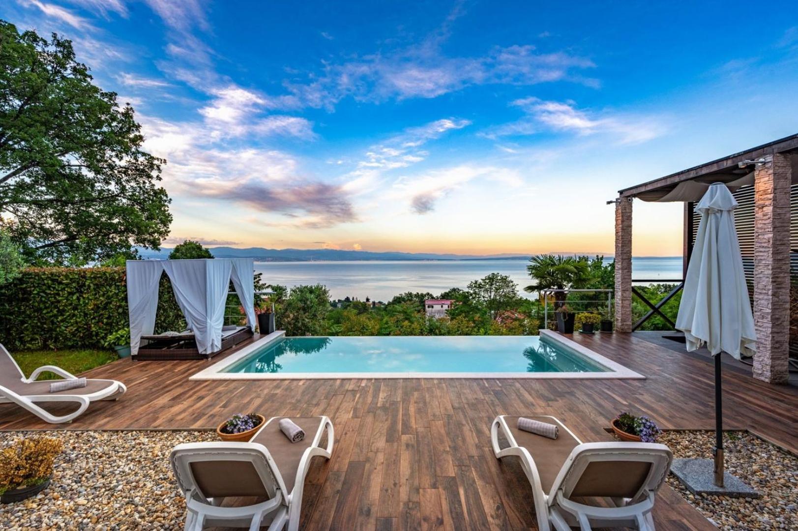 Sea view Villa Lina - with private pool, table tennis and pikado