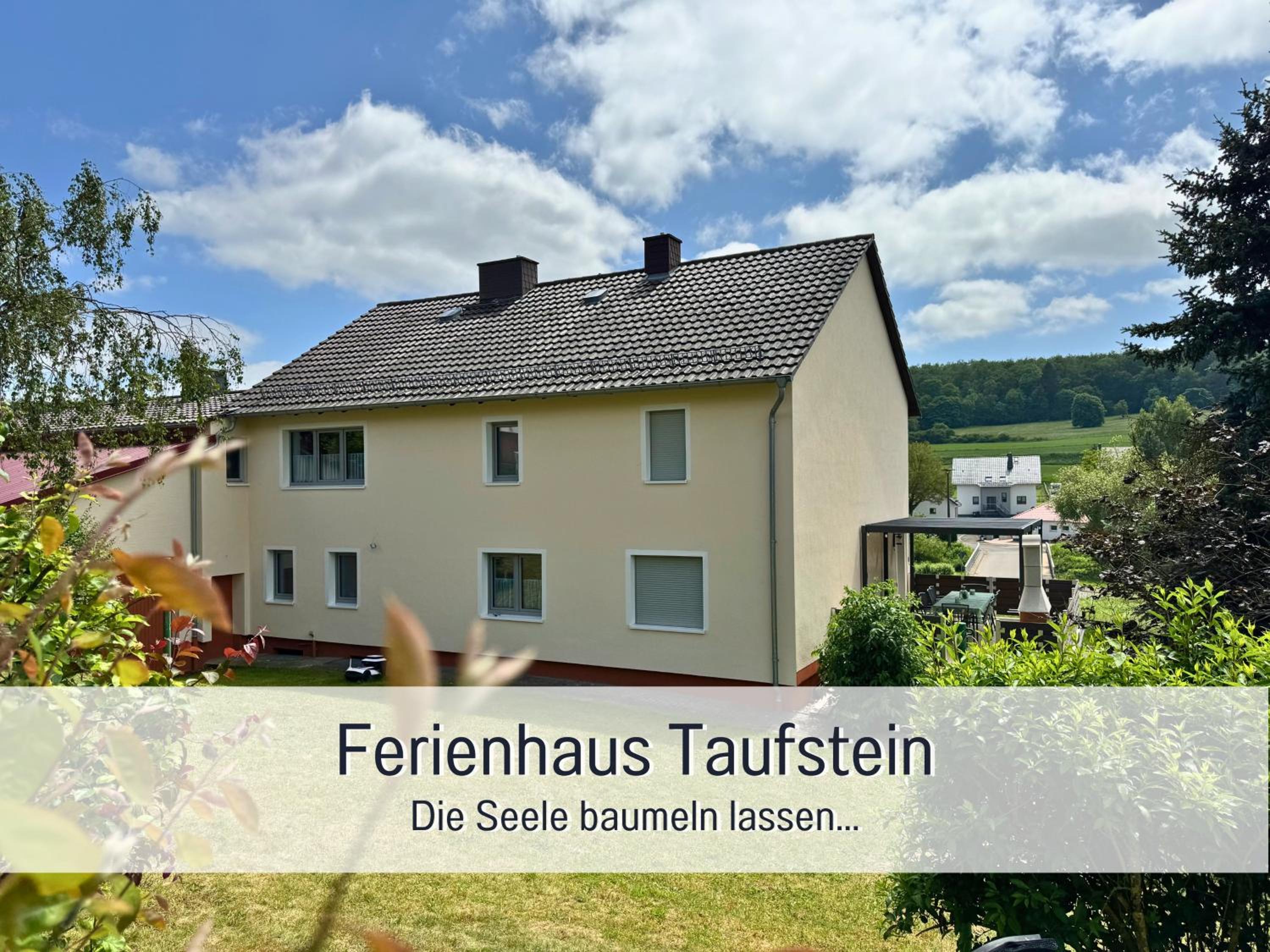 Ferienhaus Taufstein II - 3 Schlafzimmer - Garten -Spielzimmer & Terrasse mit Grill - bis 7 Gäste