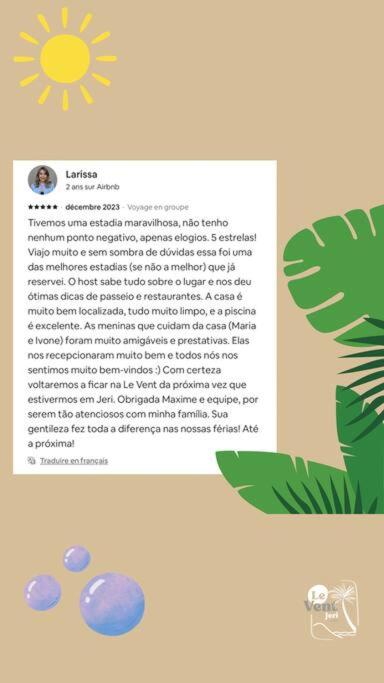 Casa de charme com 5 suites e piscina , a 5 minutos a pe da praia e do centro de Jericoacoara
