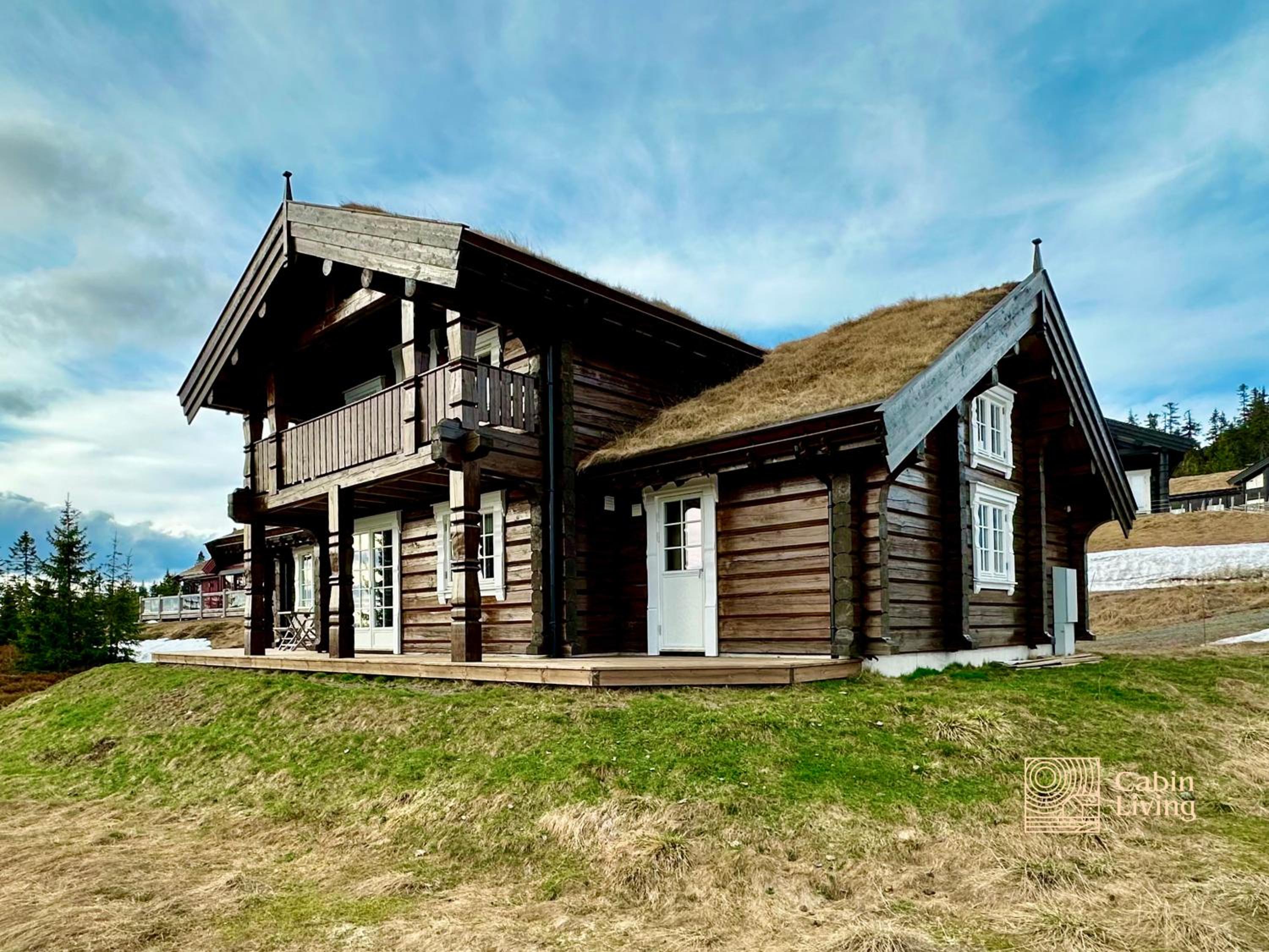 New log cabin with sauna, waxing shed & bench at Sjusjøen