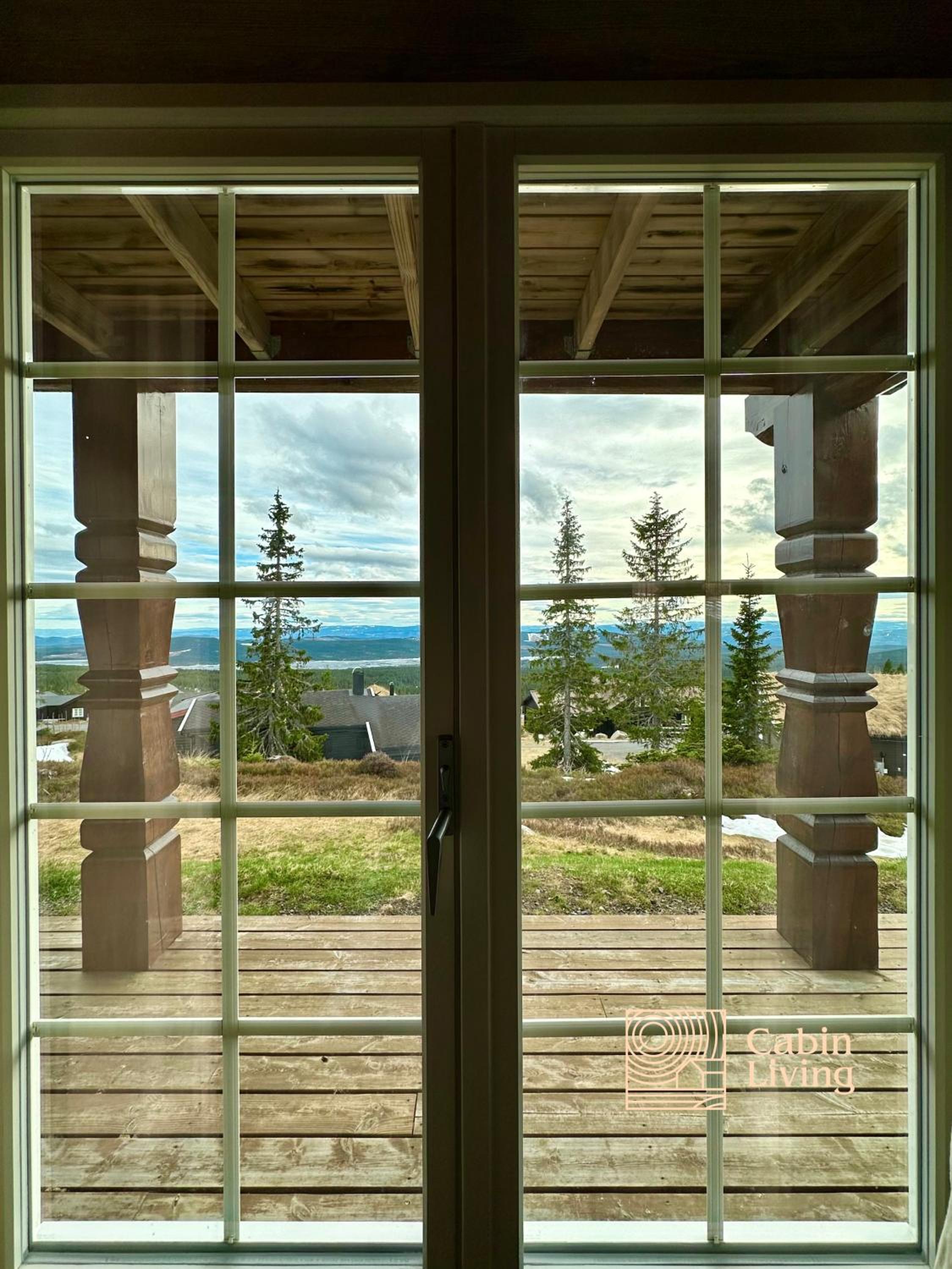 New log cabin with sauna, waxing shed & bench at Sjusjøen