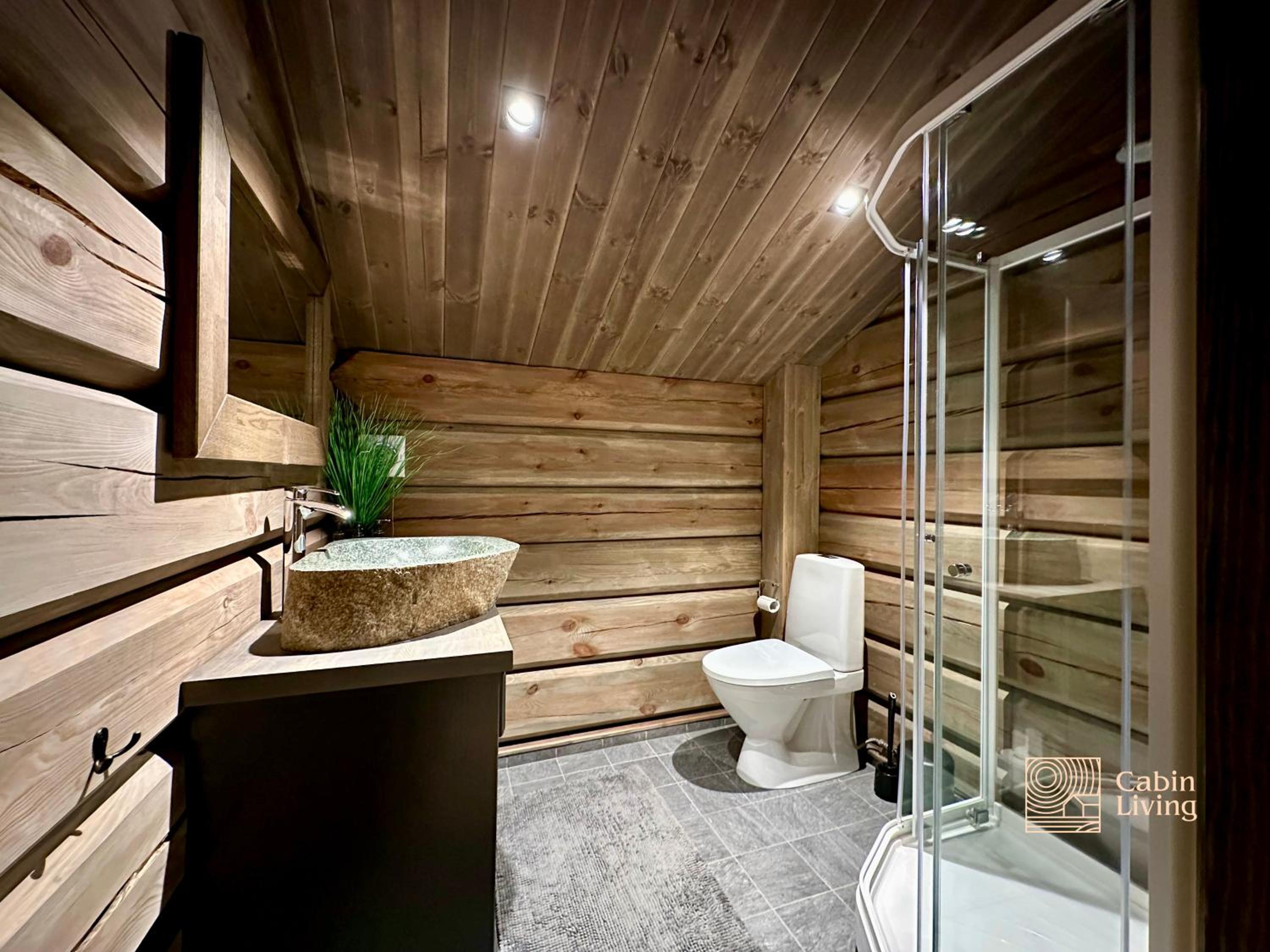 New log cabin with sauna, waxing shed & bench at Sjusjøen