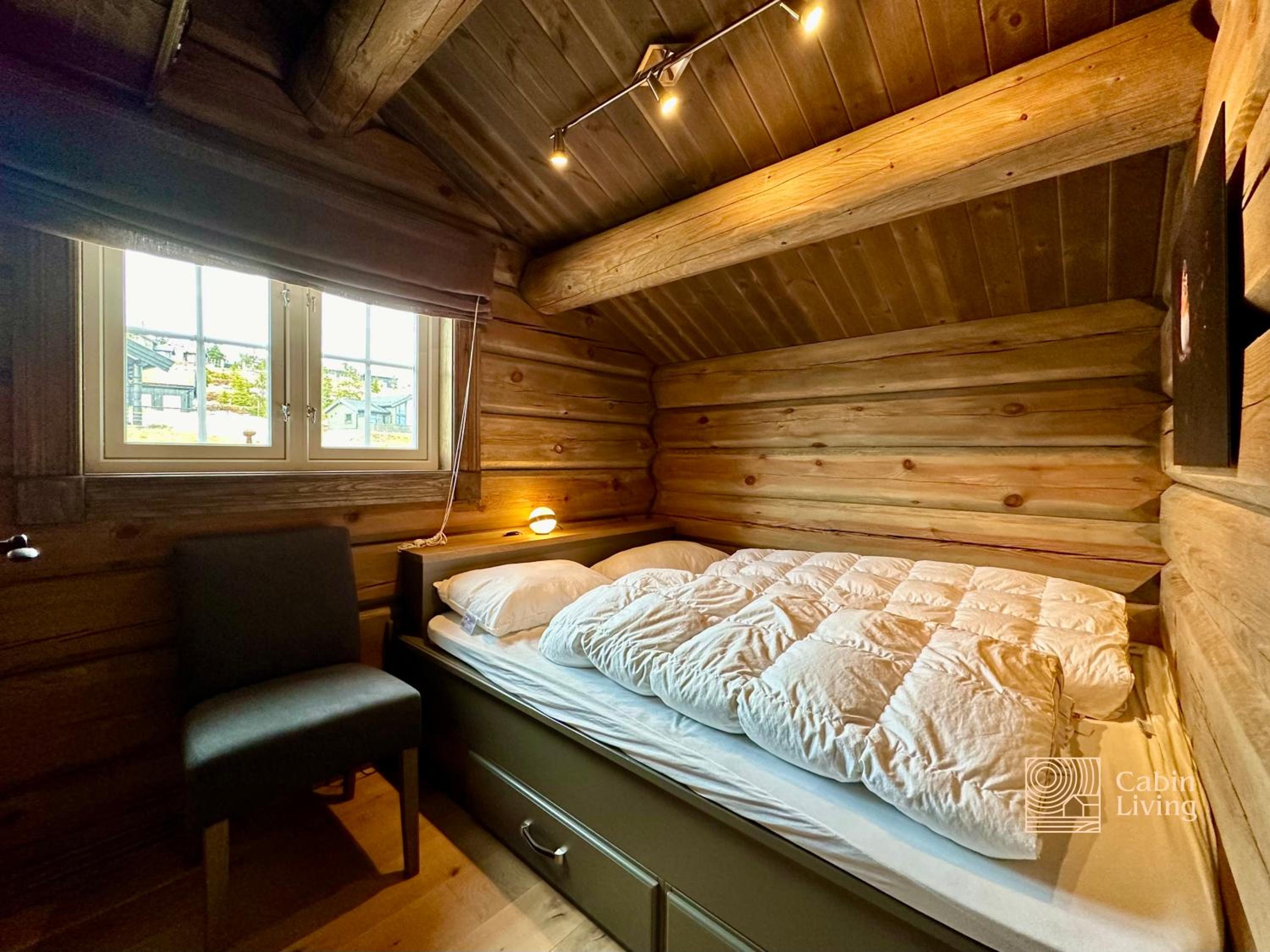 New log cabin with sauna, waxing shed & bench at Sjusjøen