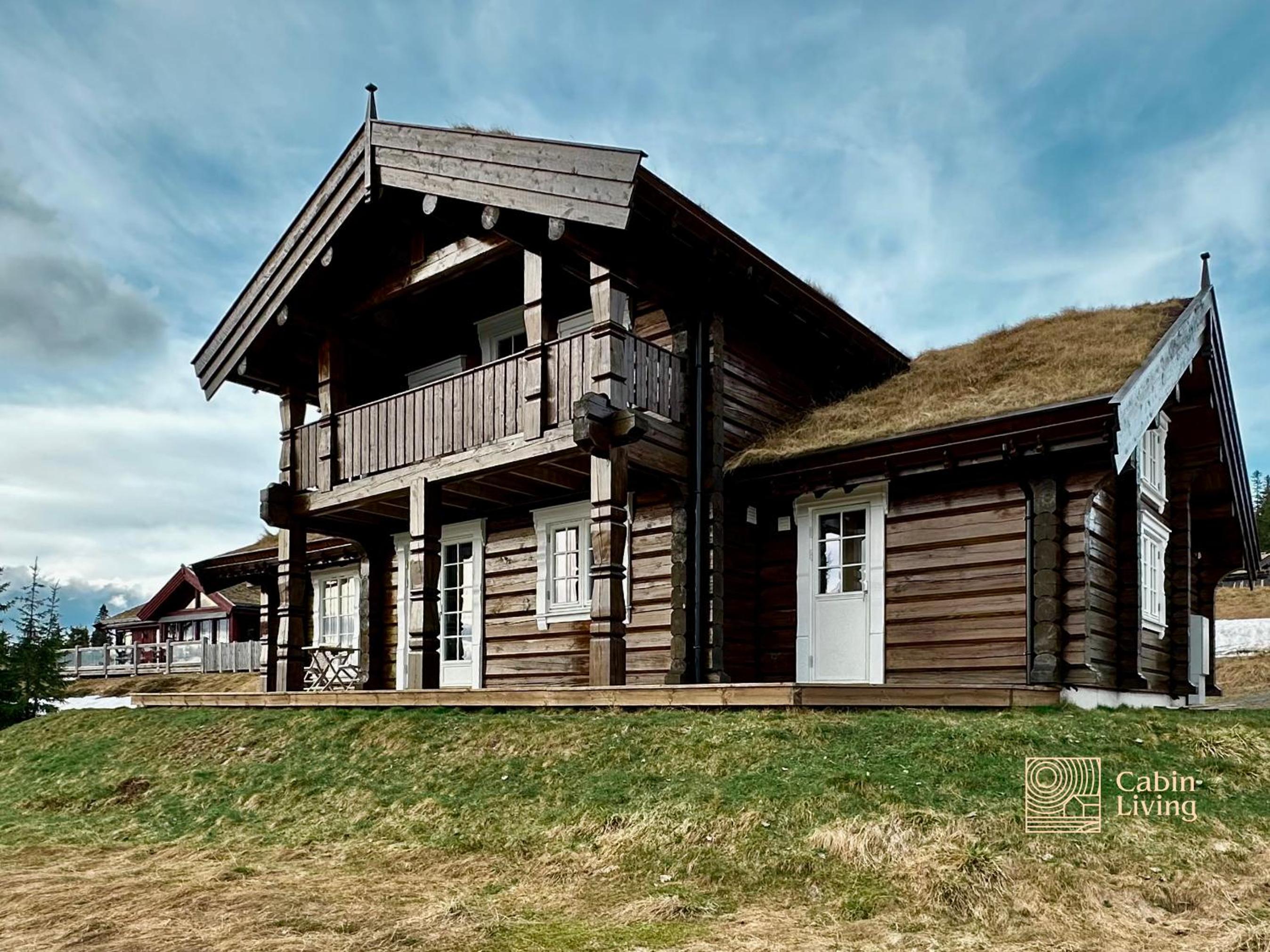 New log cabin with sauna, waxing shed & bench at Sjusjøen