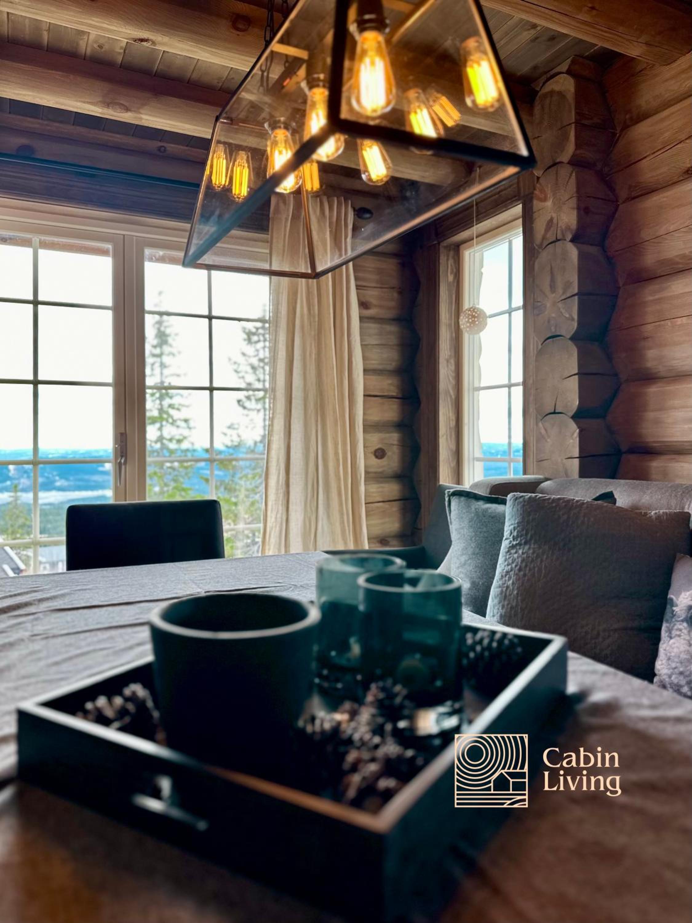 New log cabin with sauna, waxing shed & bench at Sjusjøen