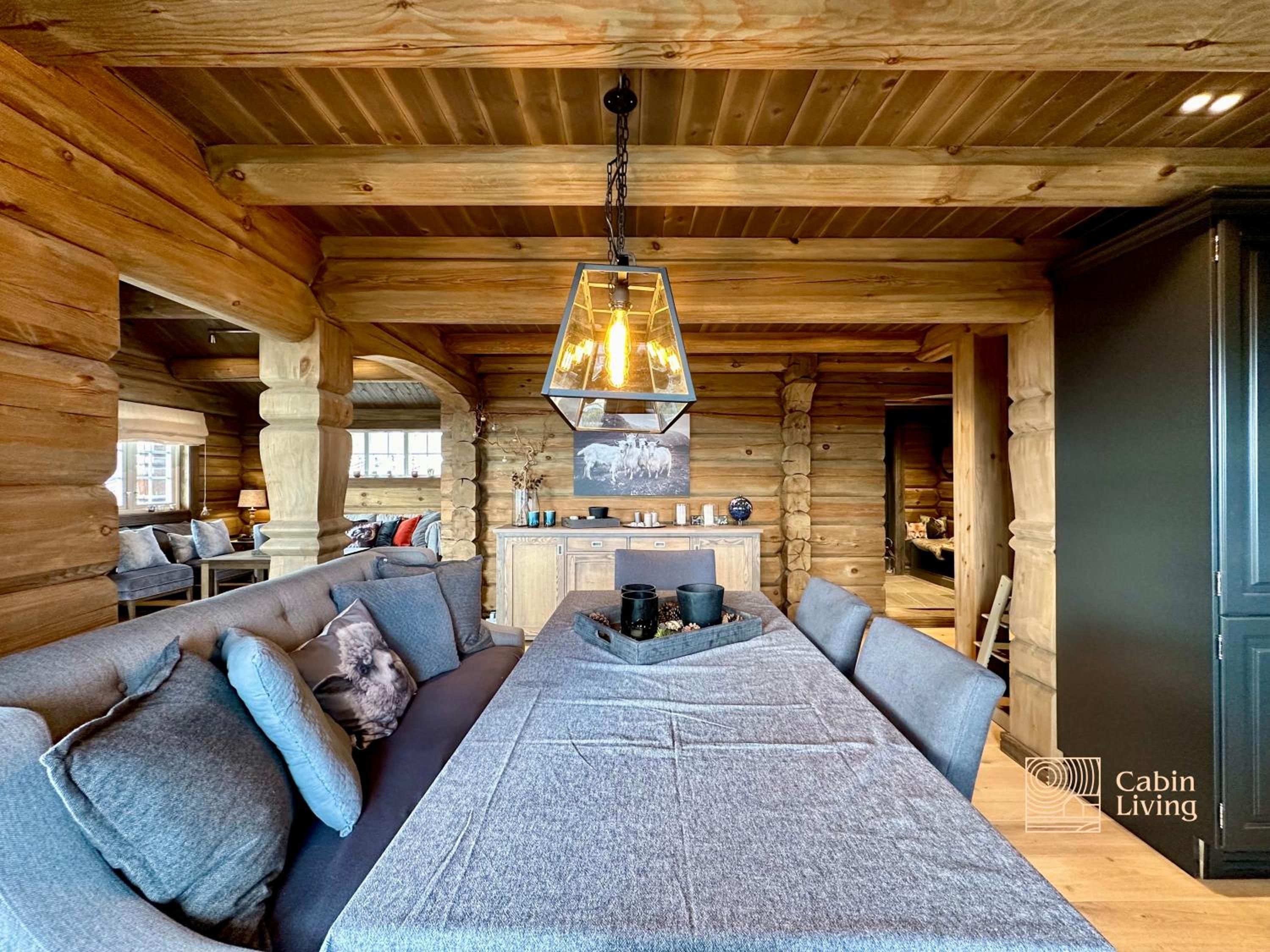 New log cabin with sauna, waxing shed & bench at Sjusjøen