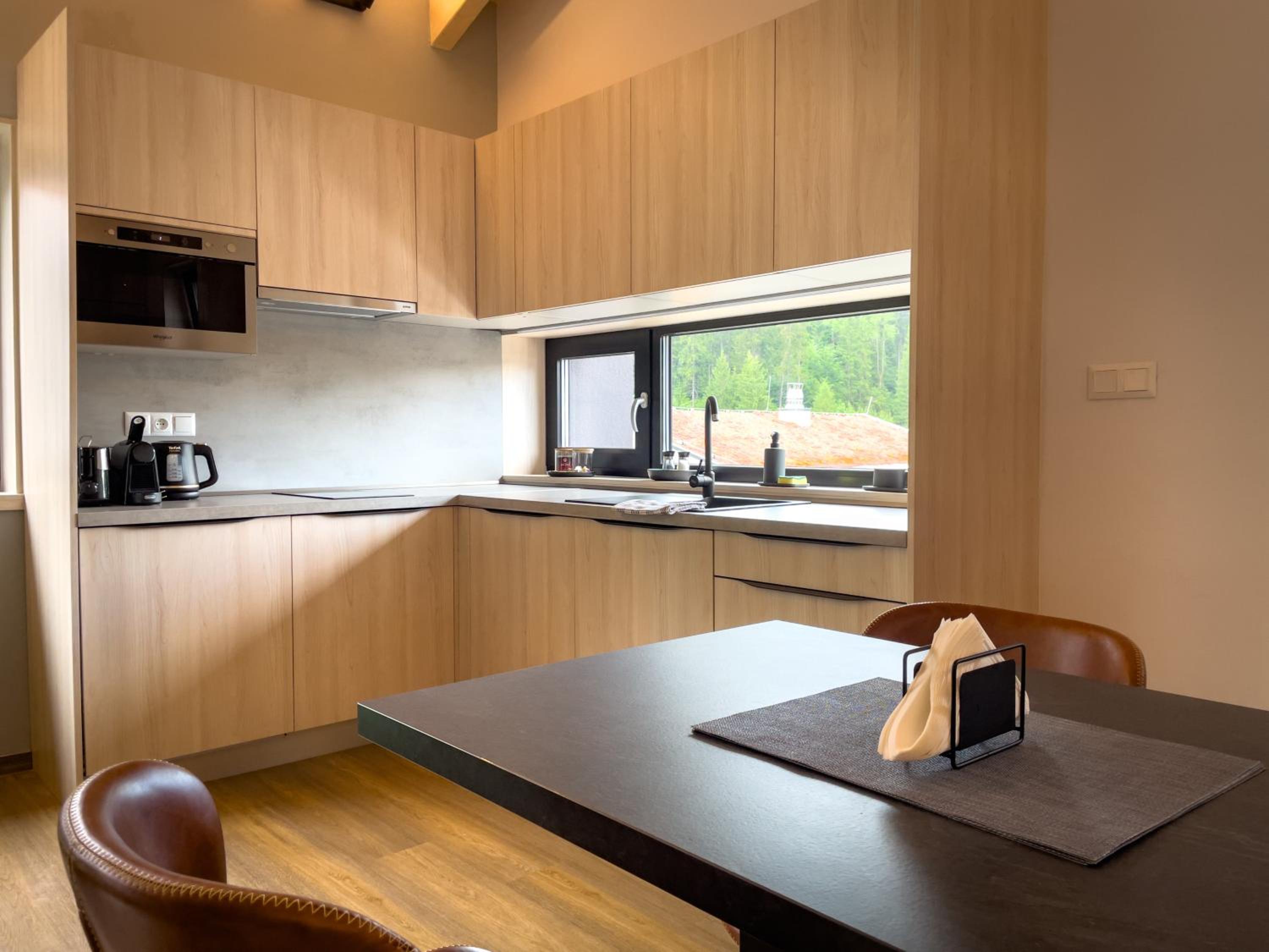 Eliška Apartment - Modern Family Loft Apartment direct on ski slope and forest
